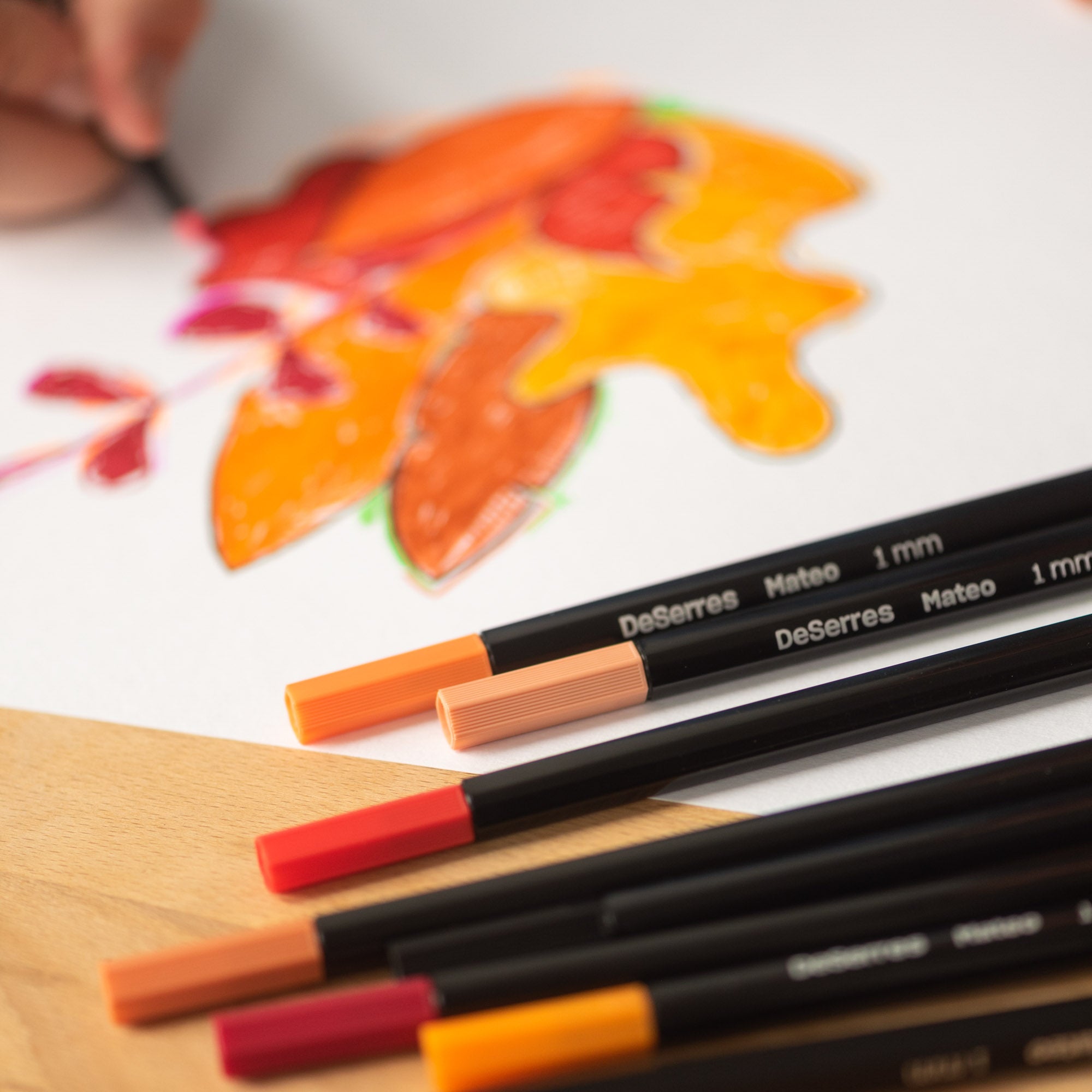 Mateo Medium-Tip Markers Set - 48 Assorted Colors