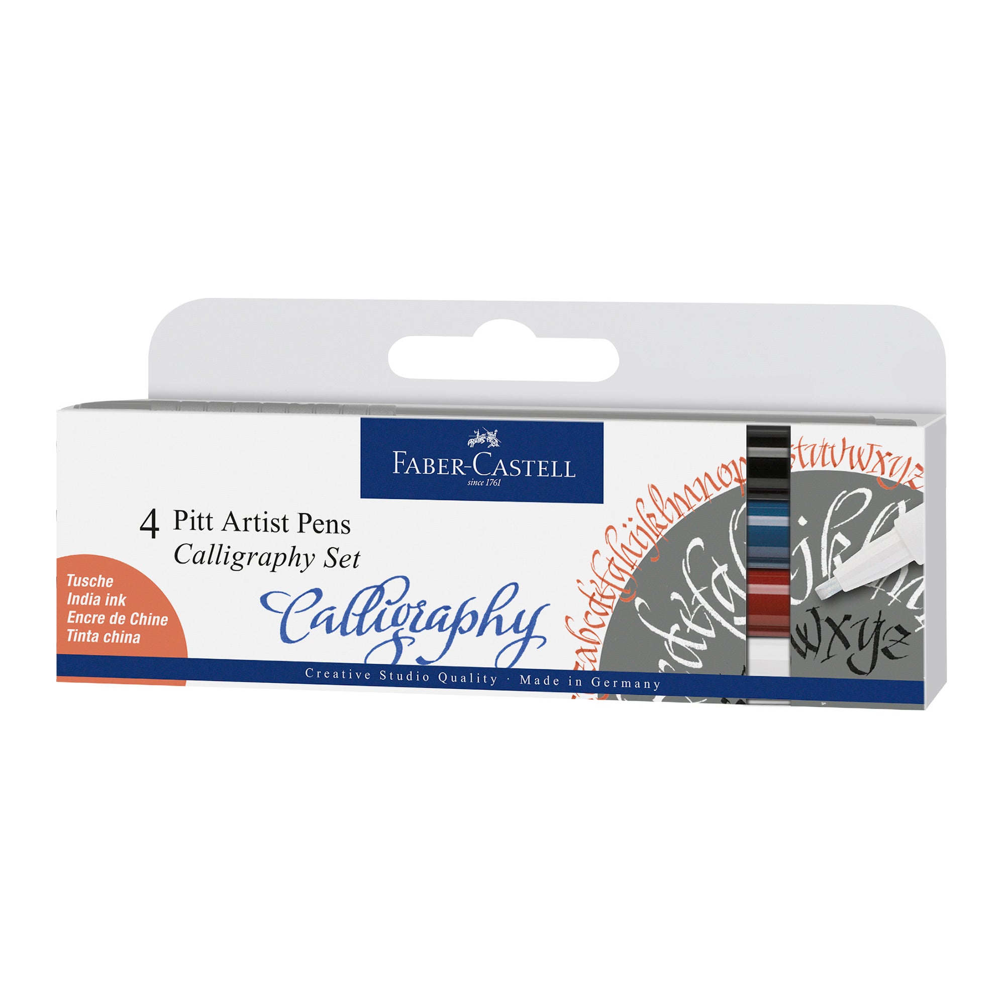 Faber-Castell 4-Piece Pitt Calligraphy Pen Set - Unleash Your Creativity!