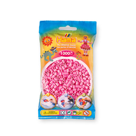 Hama Pastel Pink Midi Beads - 1000-Pack