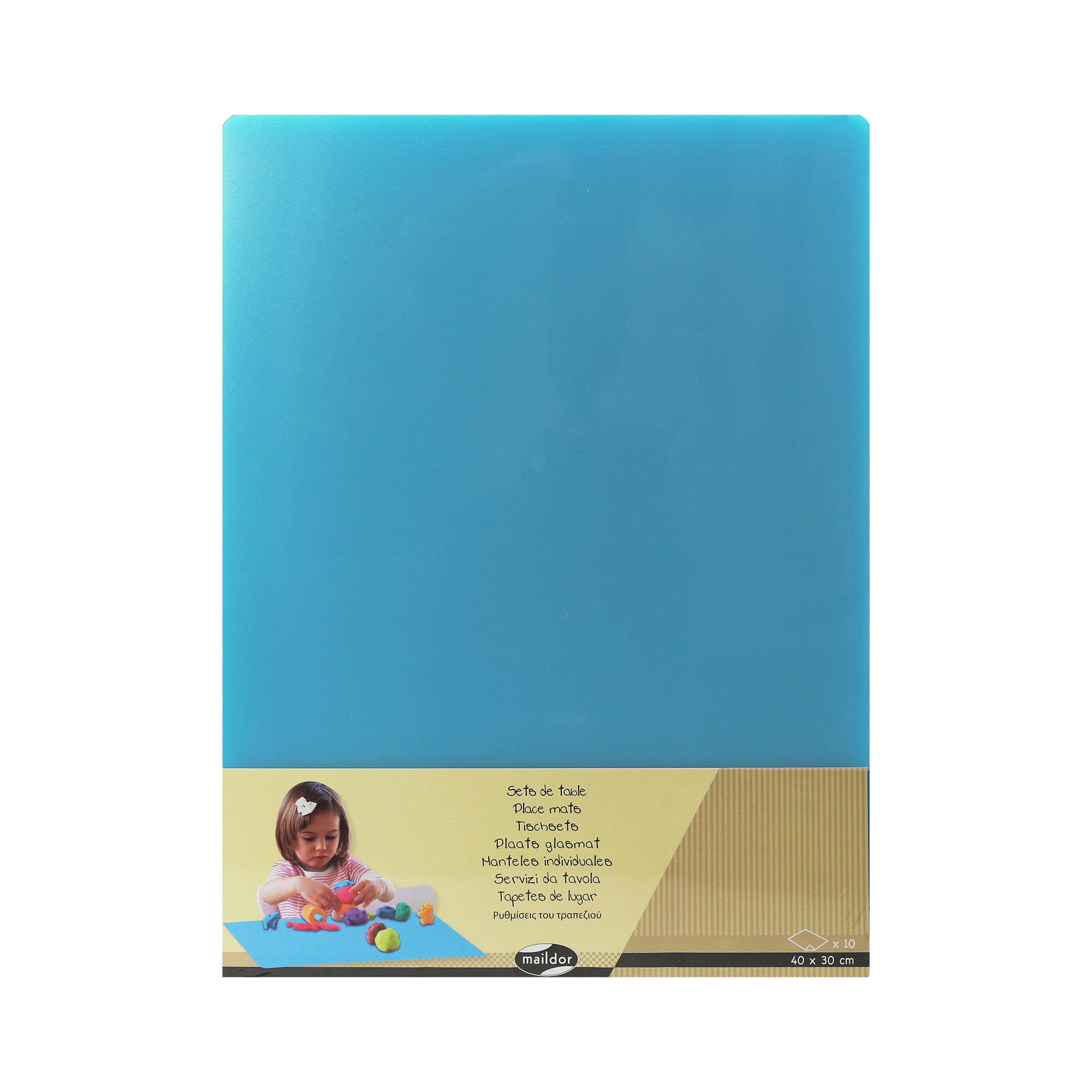 10-Pack Polypropylene Placemats for Mess-Free Fun