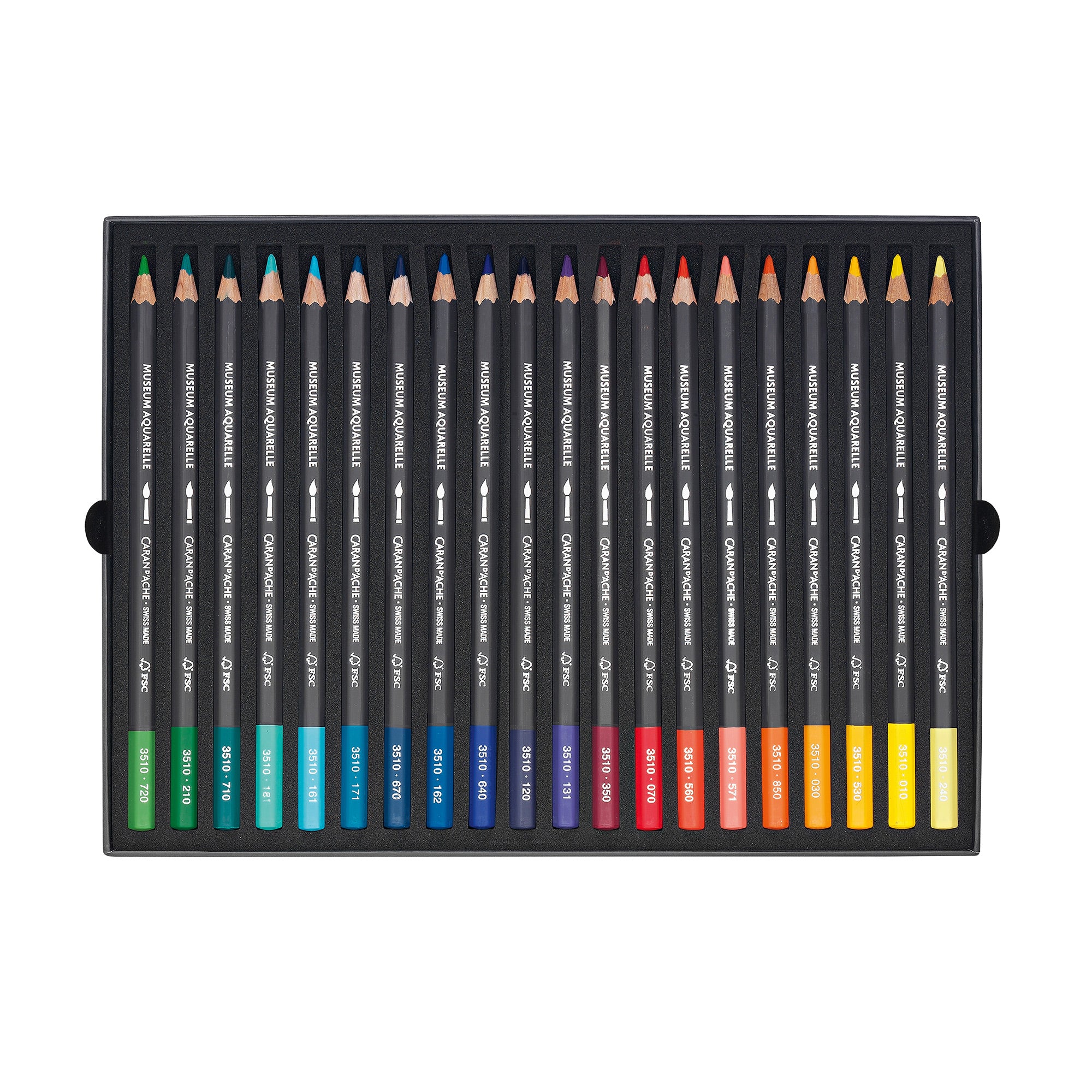 40-Pack Caran D'ache Museum Watercolour Pencils - Unleash Your Artistic Potential!