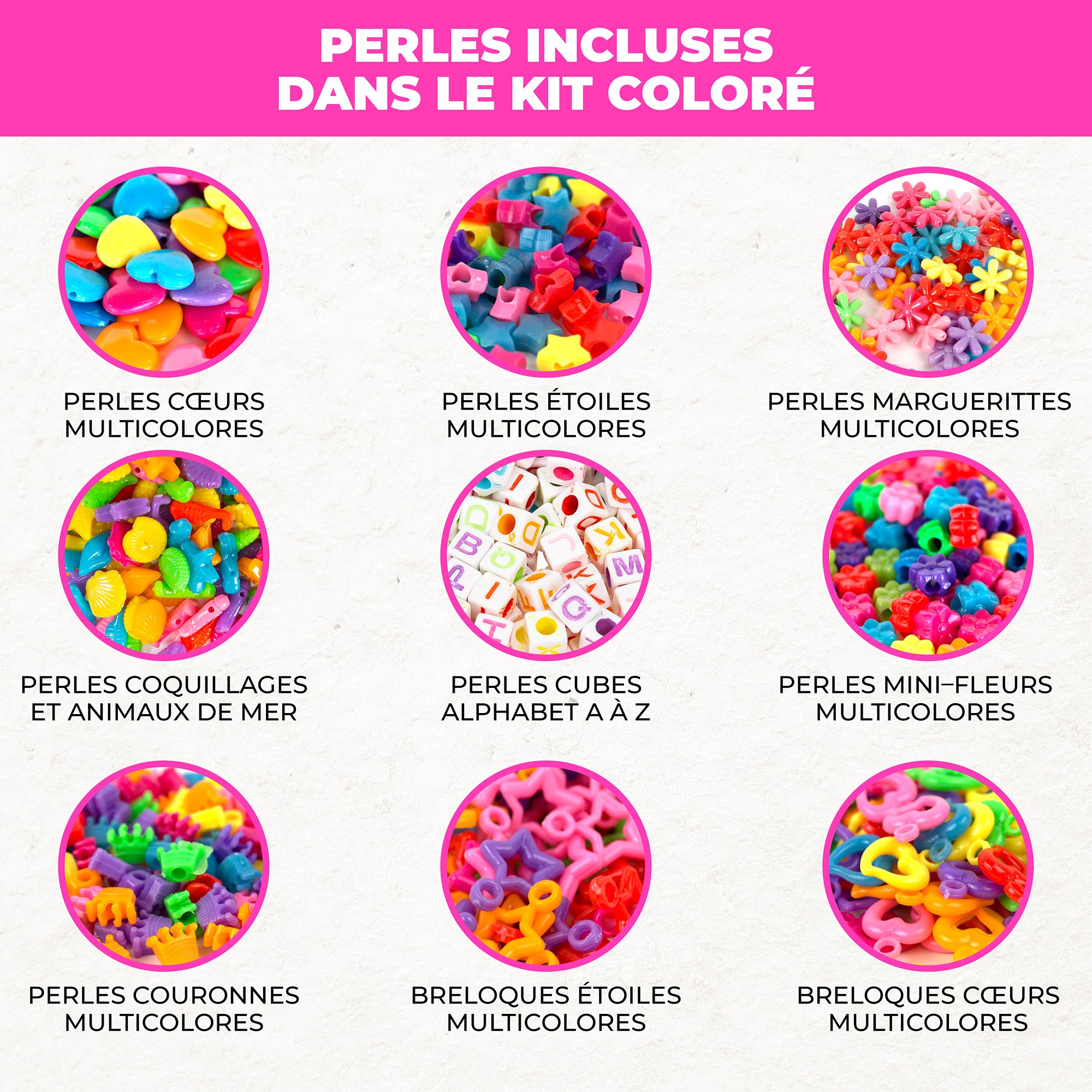 400-Piece Assorted Color Bead Set - Unleash Creativity!
