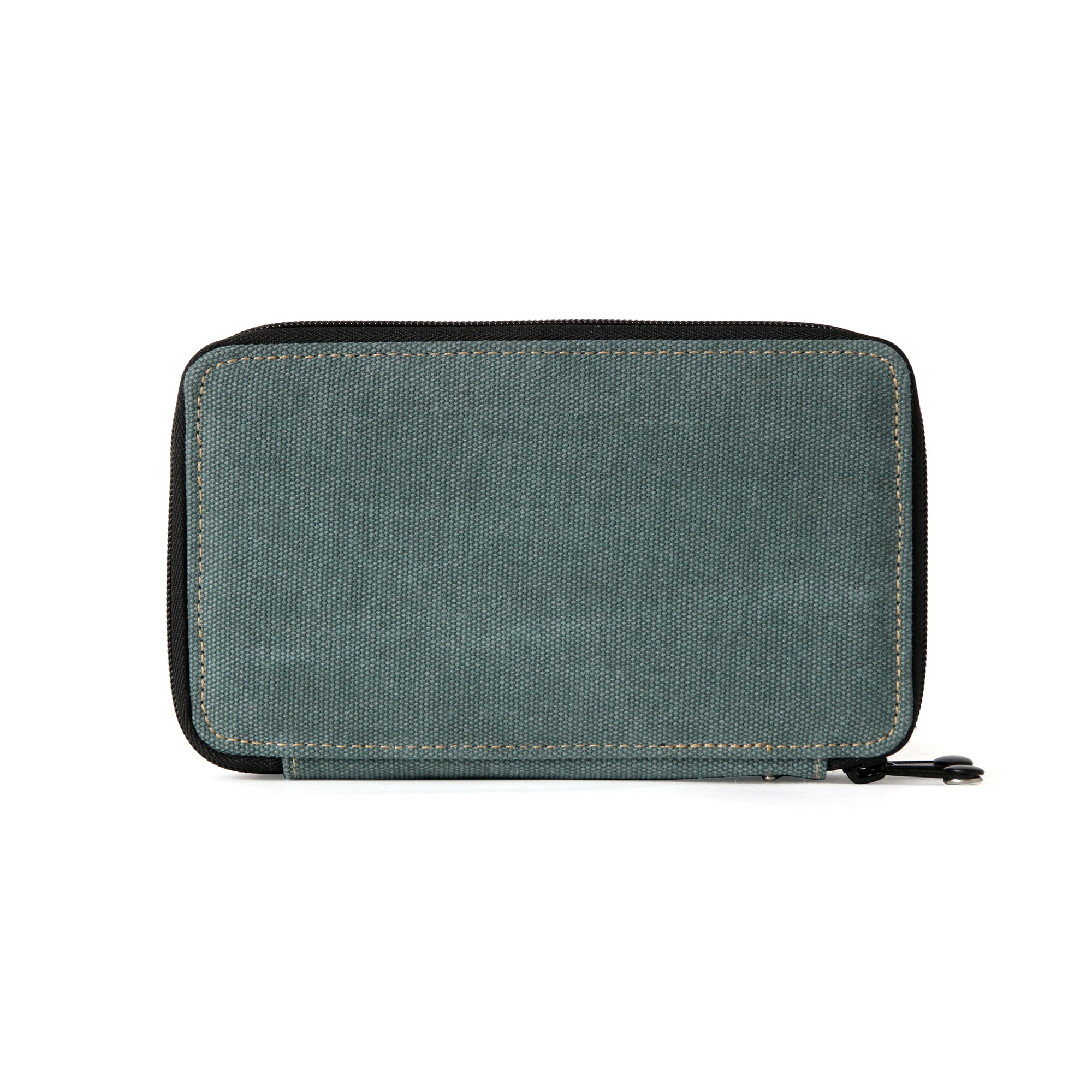 Stunning Steel Blue Canvas Pencil Case - A Must-Have for Artists!