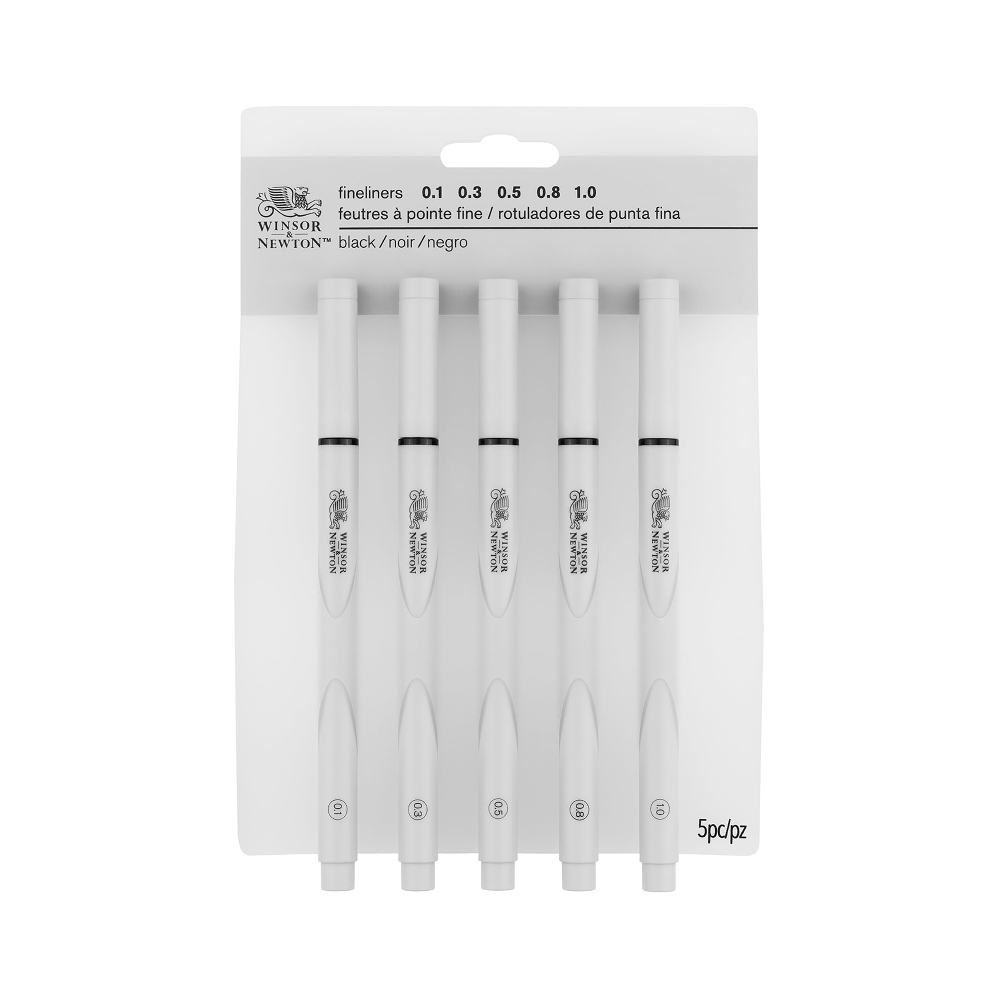Must-Have 5-Pack Assorted Fineliners in Classic Black