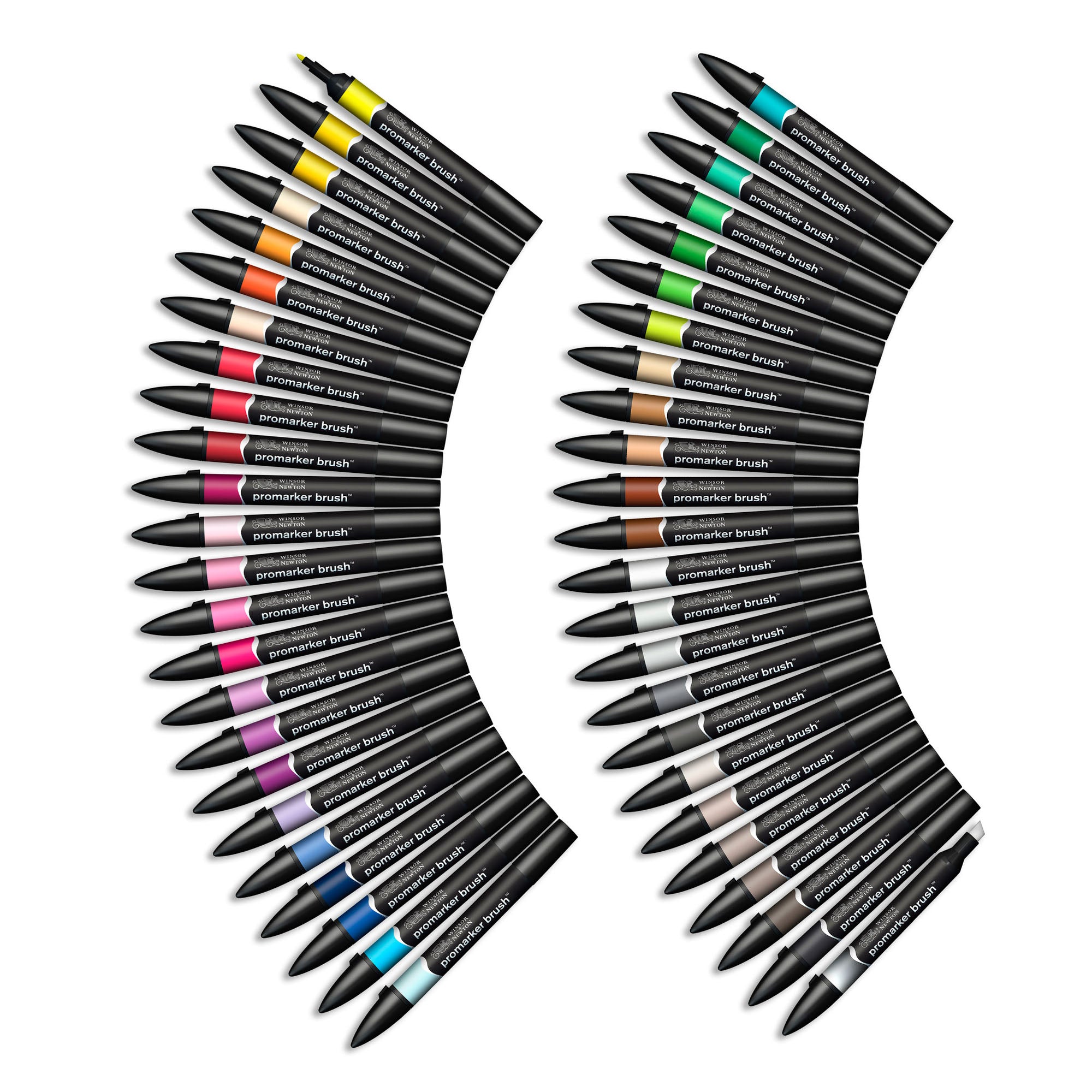 48-Piece Double-Tip Promarker Marker Set - Essential Brush Collection