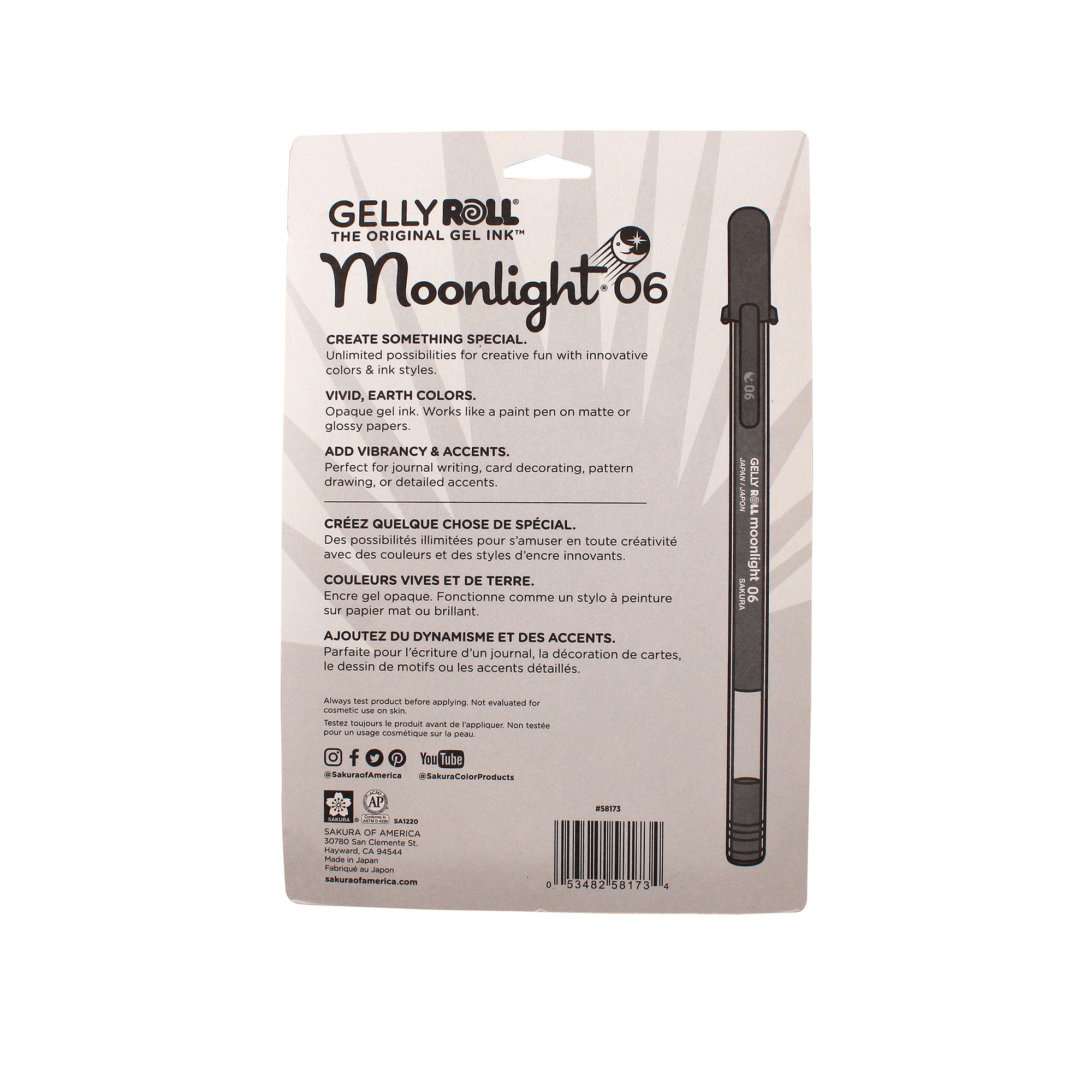 Gelly Roll Moonlight 06 Pens - 10-Pack Assorted Colors