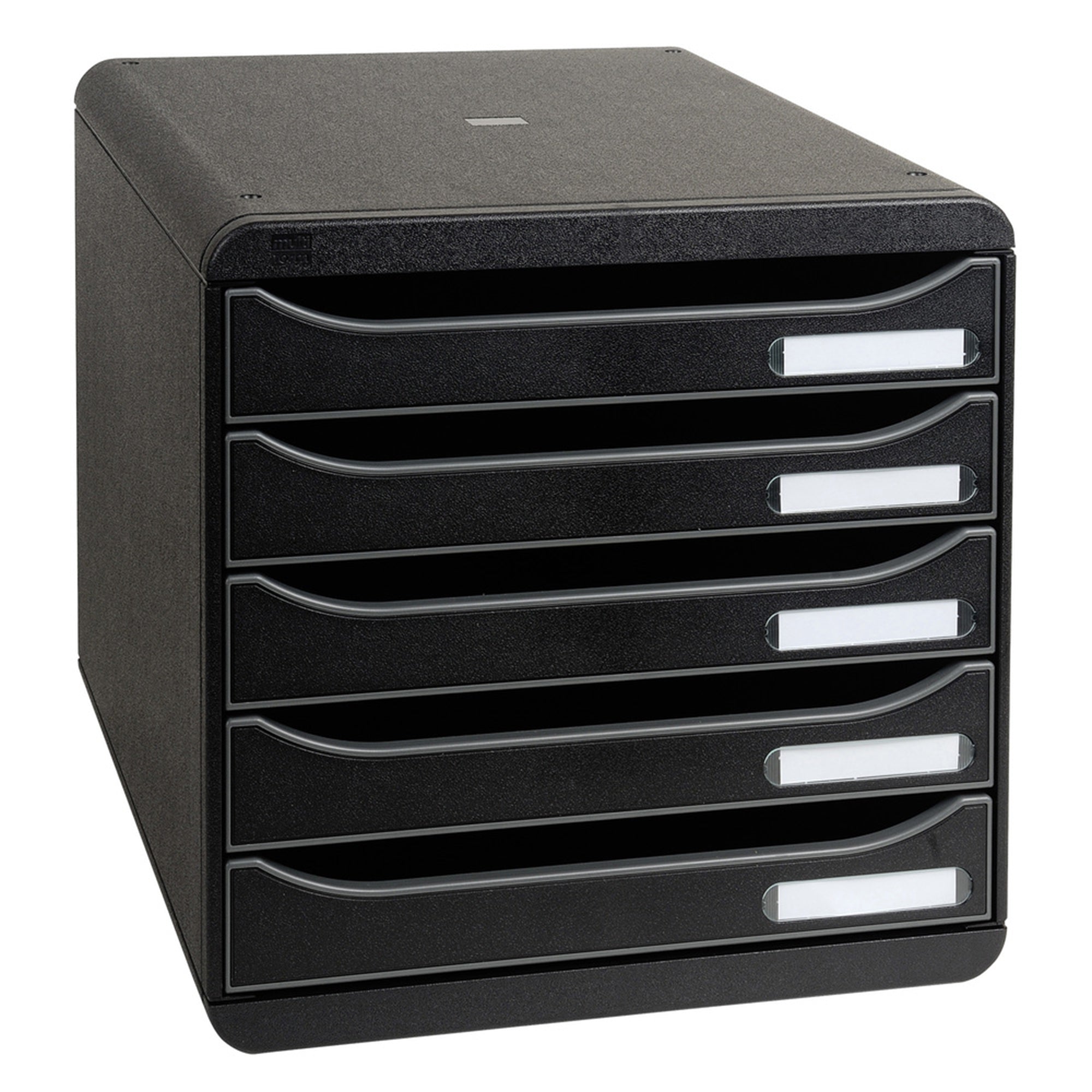 Stylish 5-Drawer Black Big Box Plus