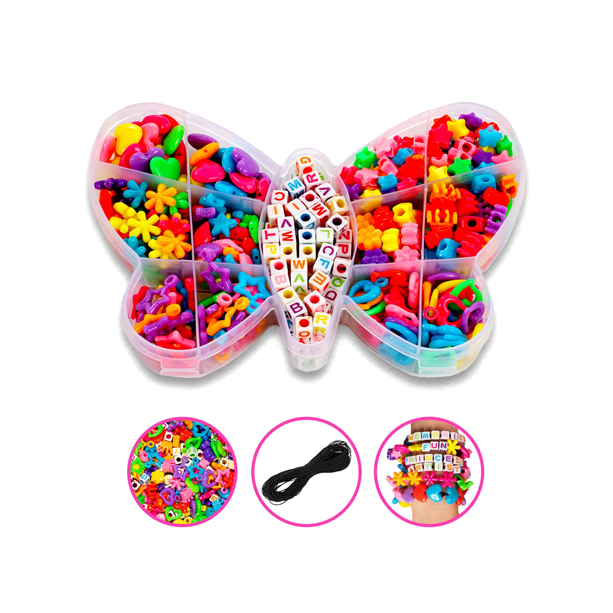 400-Piece Assorted Color Bead Set - Unleash Creativity!