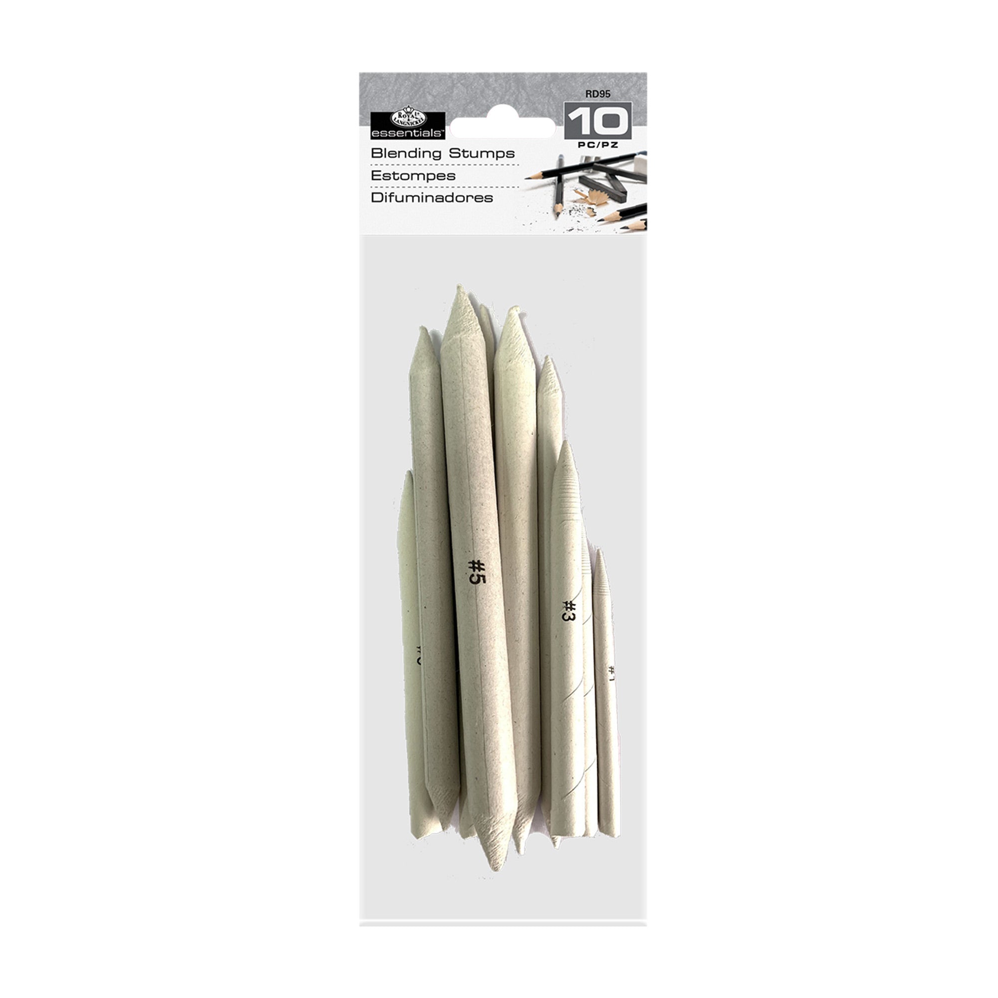 10-Piece Assorted Blending Stumps Set - Unleash Your Artistic Potential!