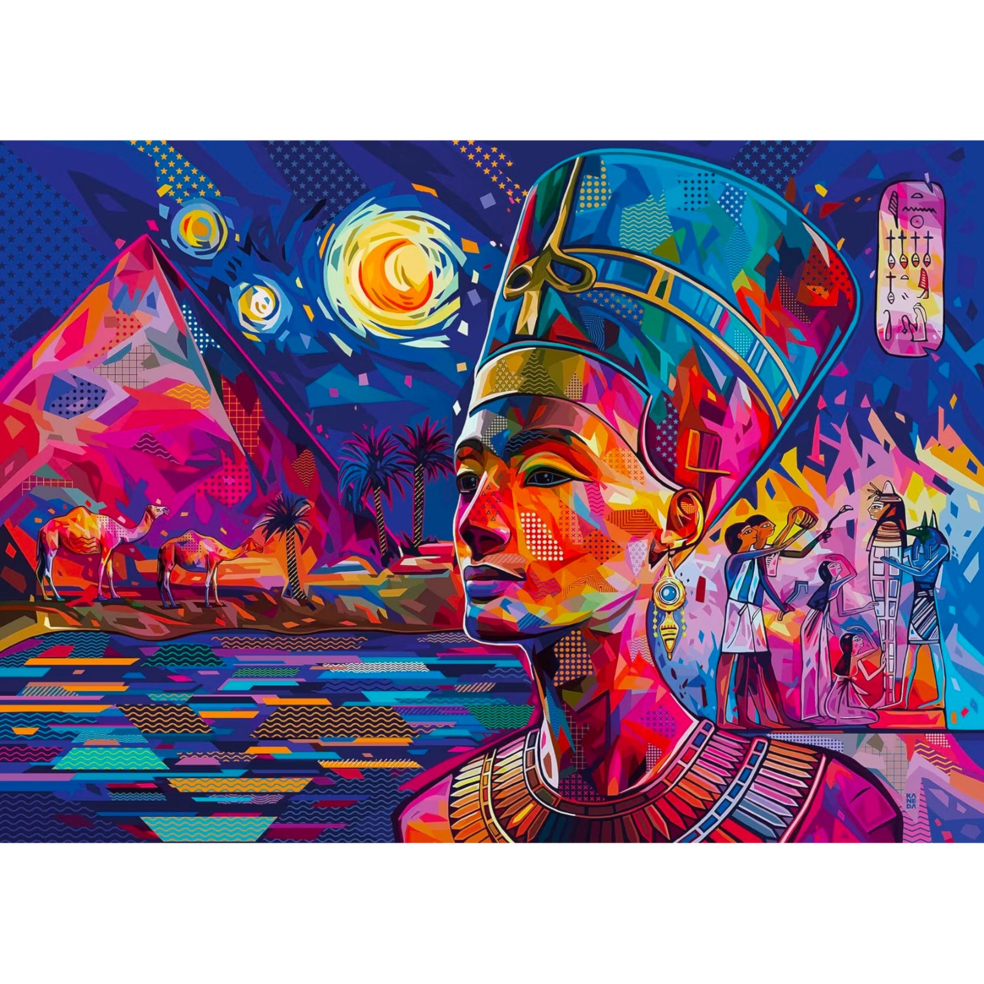 Exquisite 1,000-Piece Puzzle: Nefertiti on the Nile