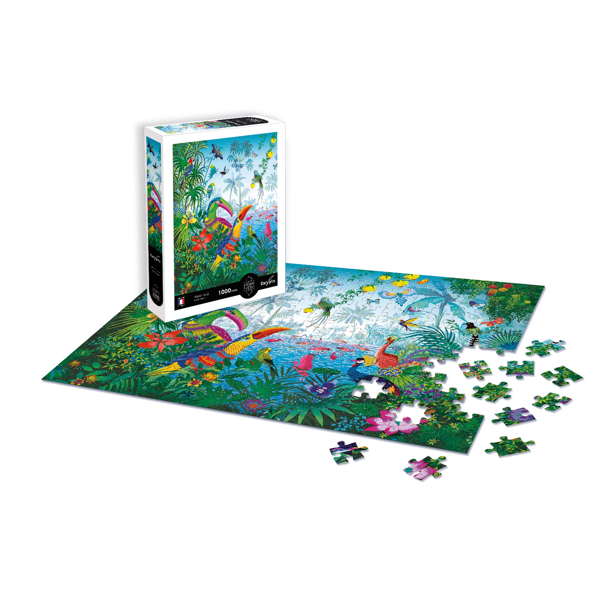 1,000-Piece Tropical Garden Puzzle by Peggy Nille