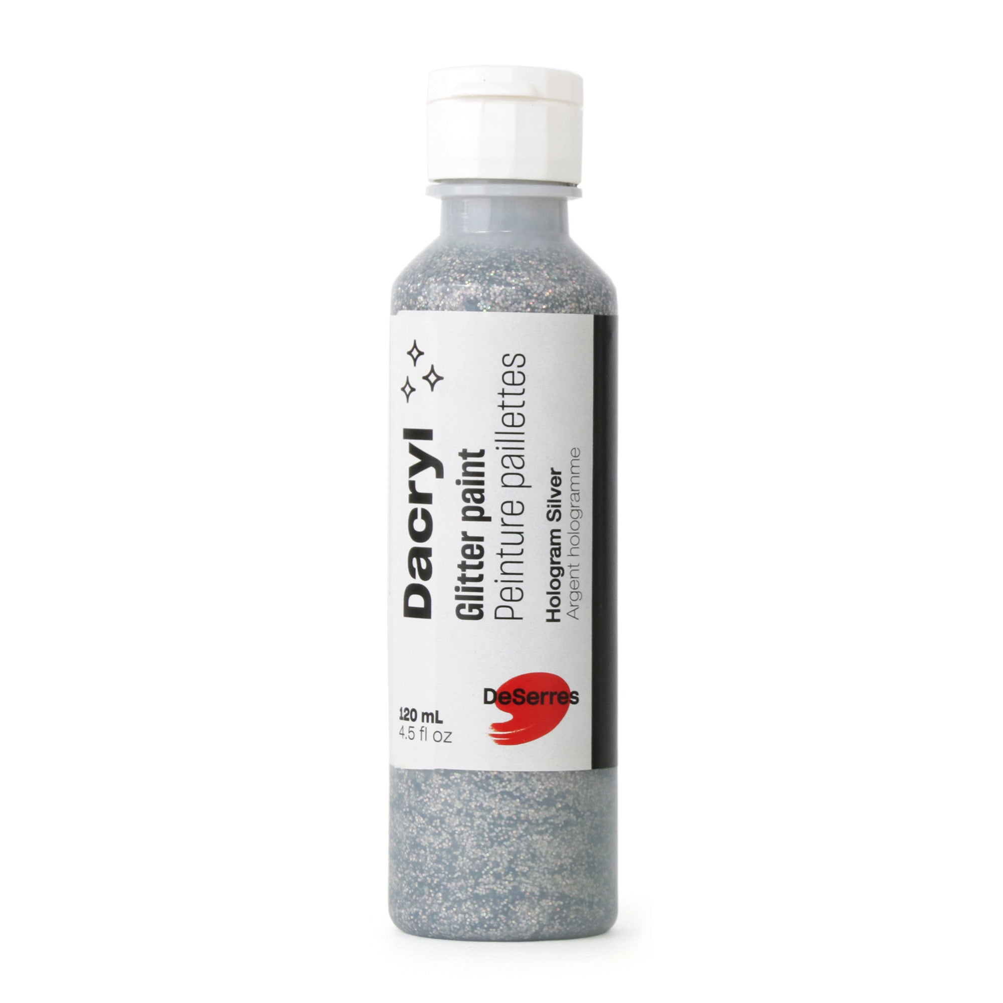 Dacryl Glitter Acrylic Paint - Stunning Deep Red: Unleash Your Creativity!