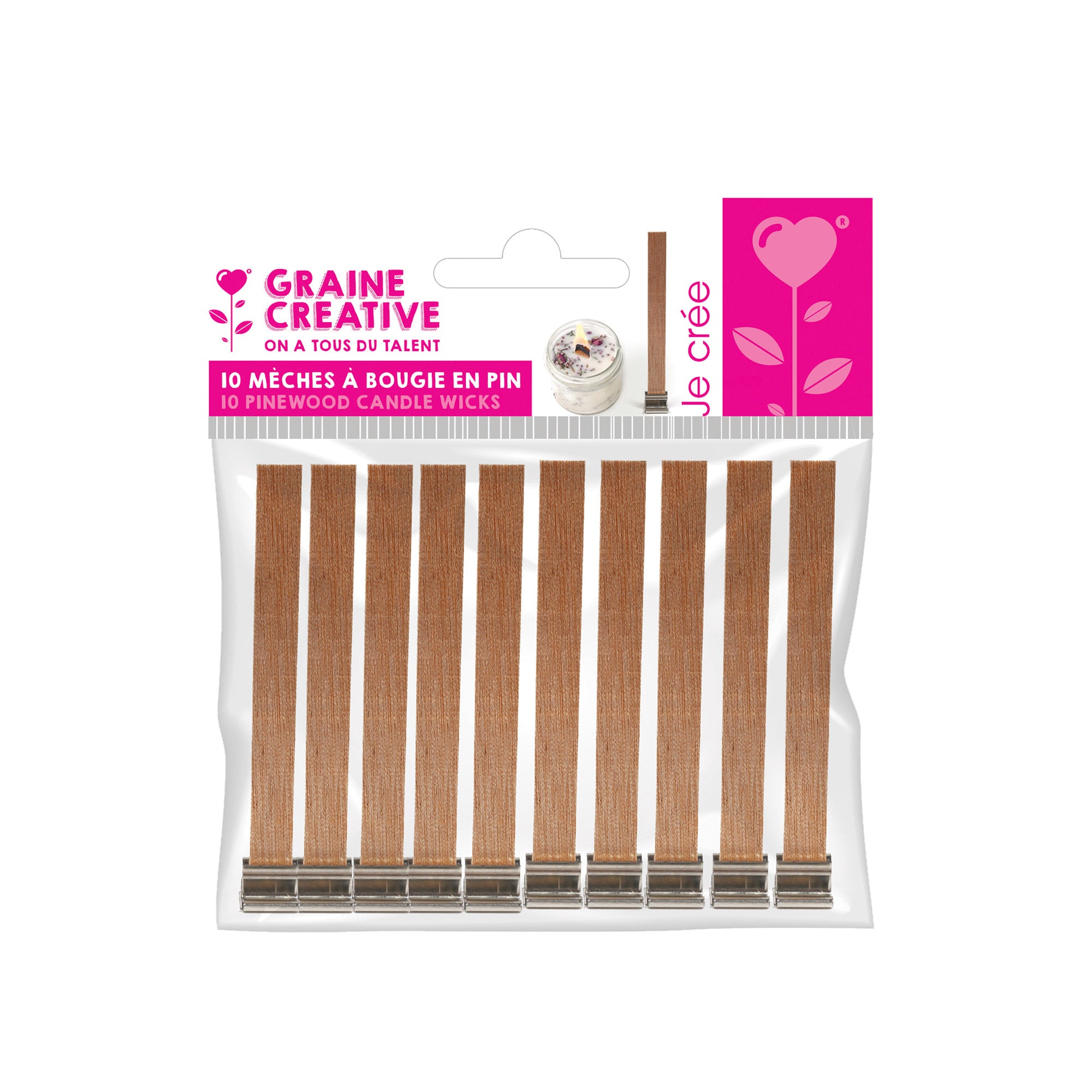 10-Pack Pinewood Candle Wicks: Create Your Cozy Haven!