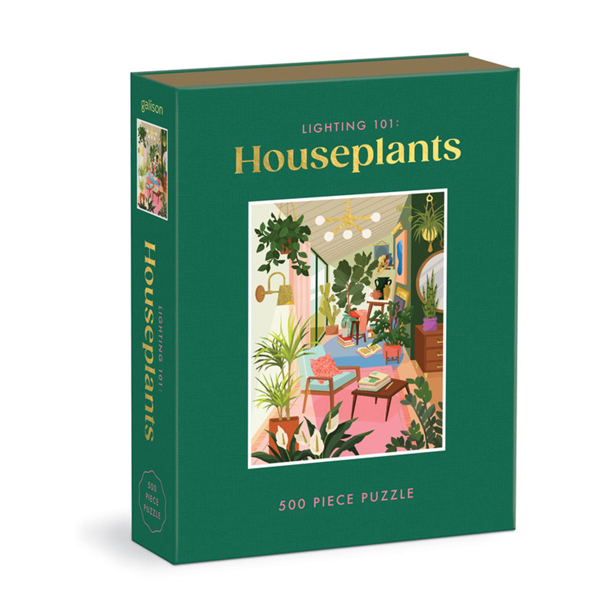 500-Piece Houseplants Book Puzzle - A Captivating Art Adventure!