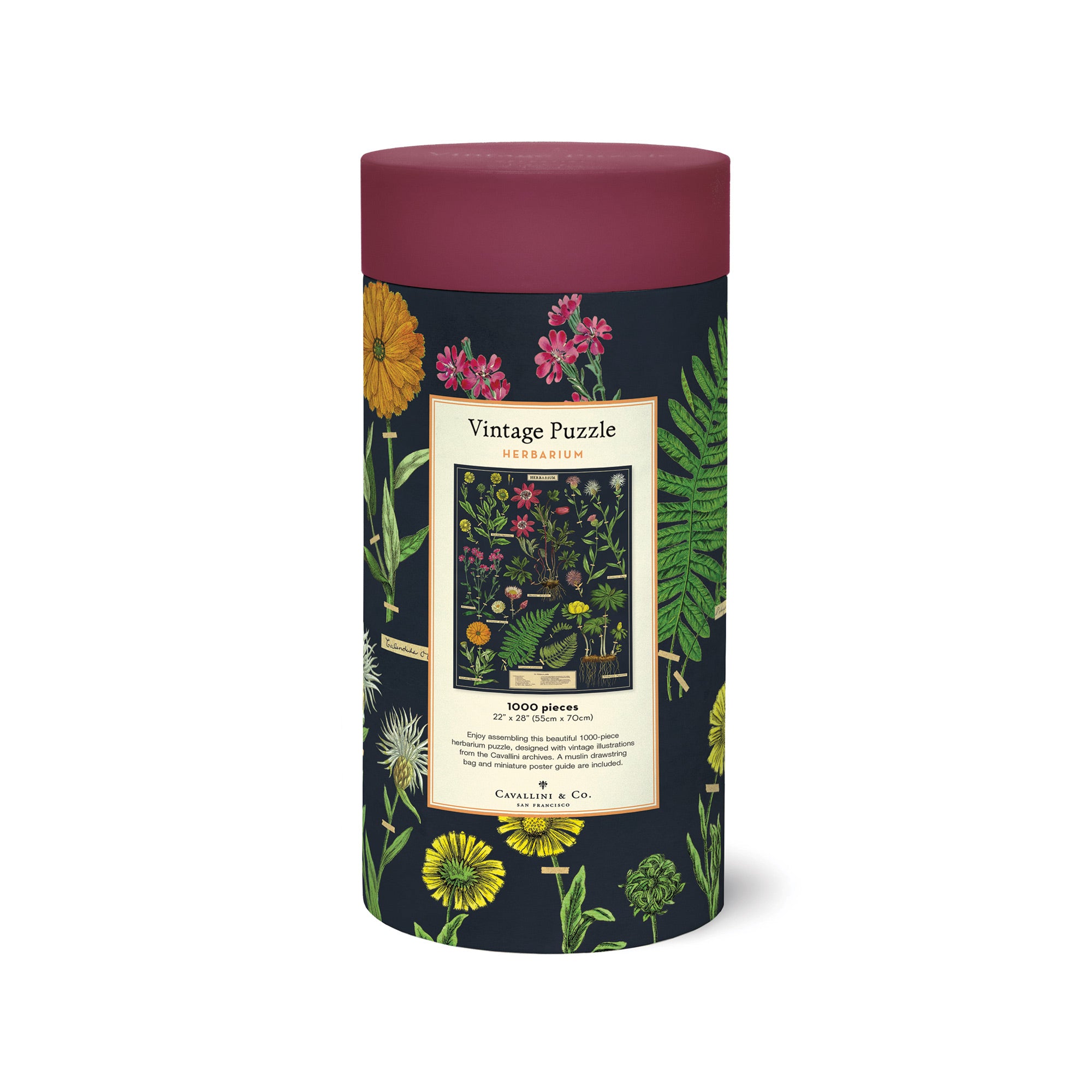 Herbarium 1,000-Piece Puzzle - A Vintage Delight