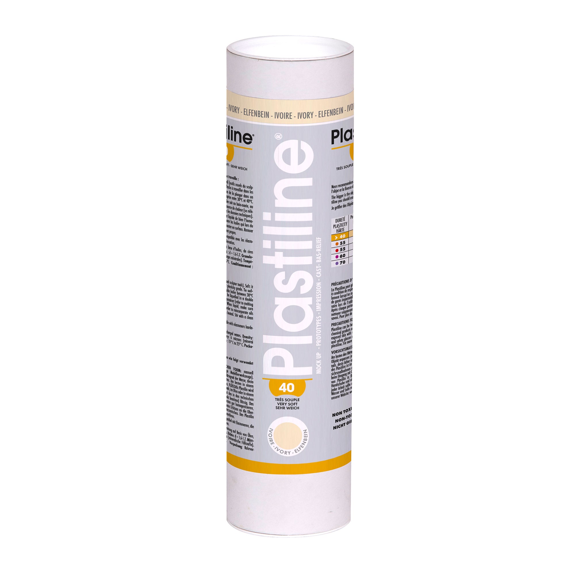 Discover the Versatile 40 Hardness Light Grey Plastiline!