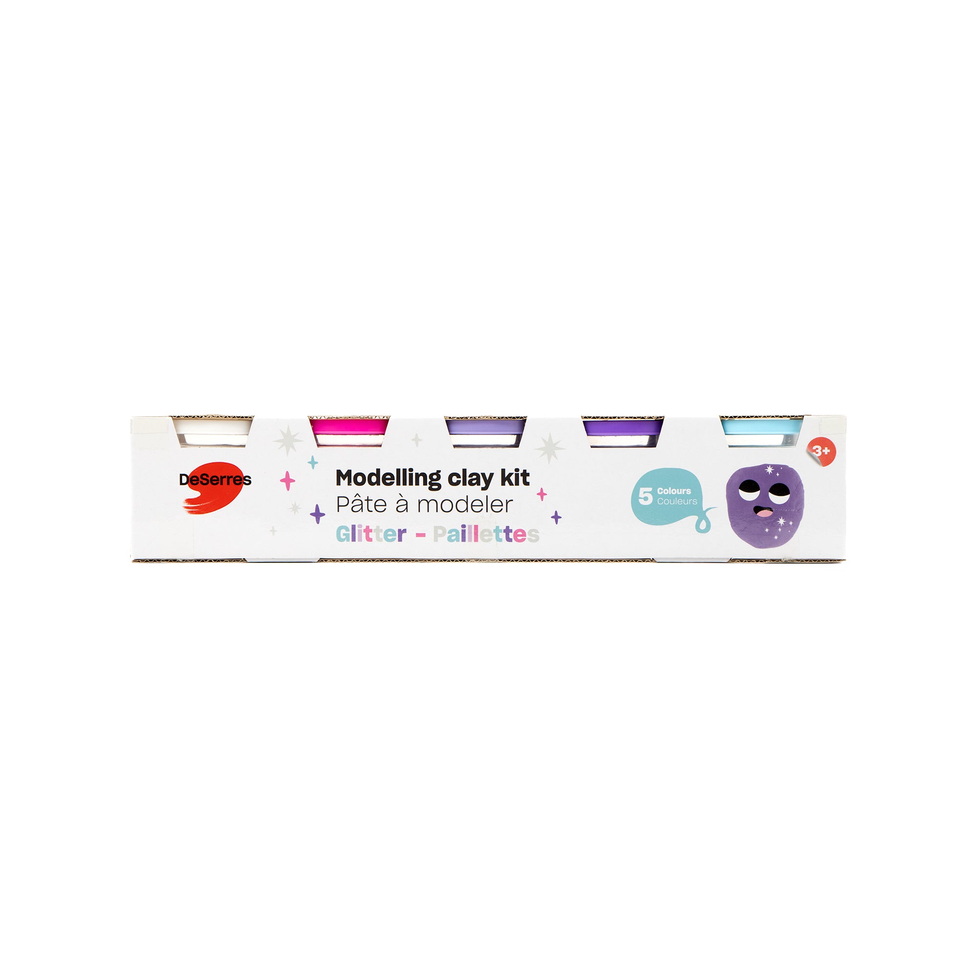 Sparkling 5 - Colour Glitter Modelling Clay Kit
