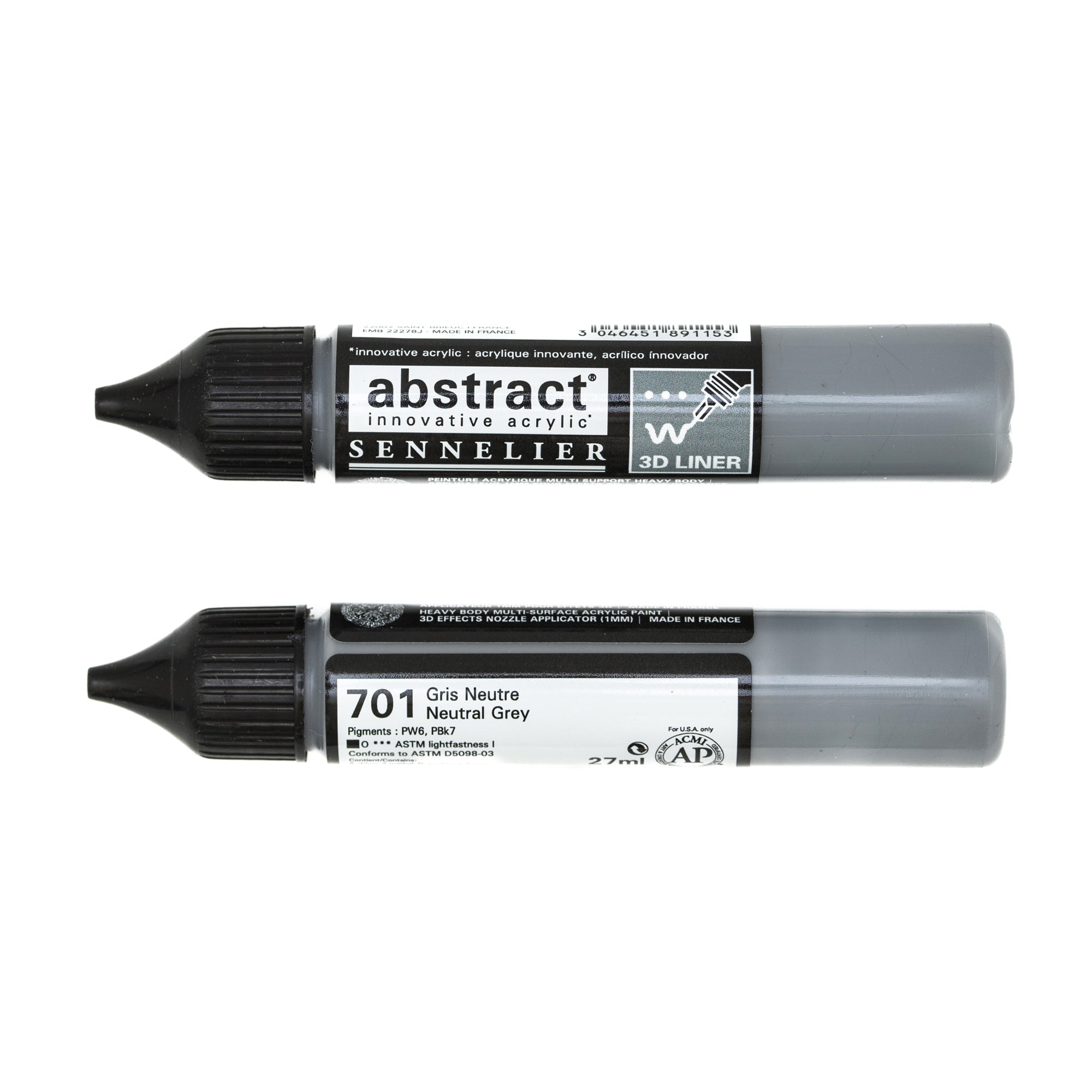 Gorgeous Abstract Liner Acrylic Marker in Stunning Bright Yellow Green
