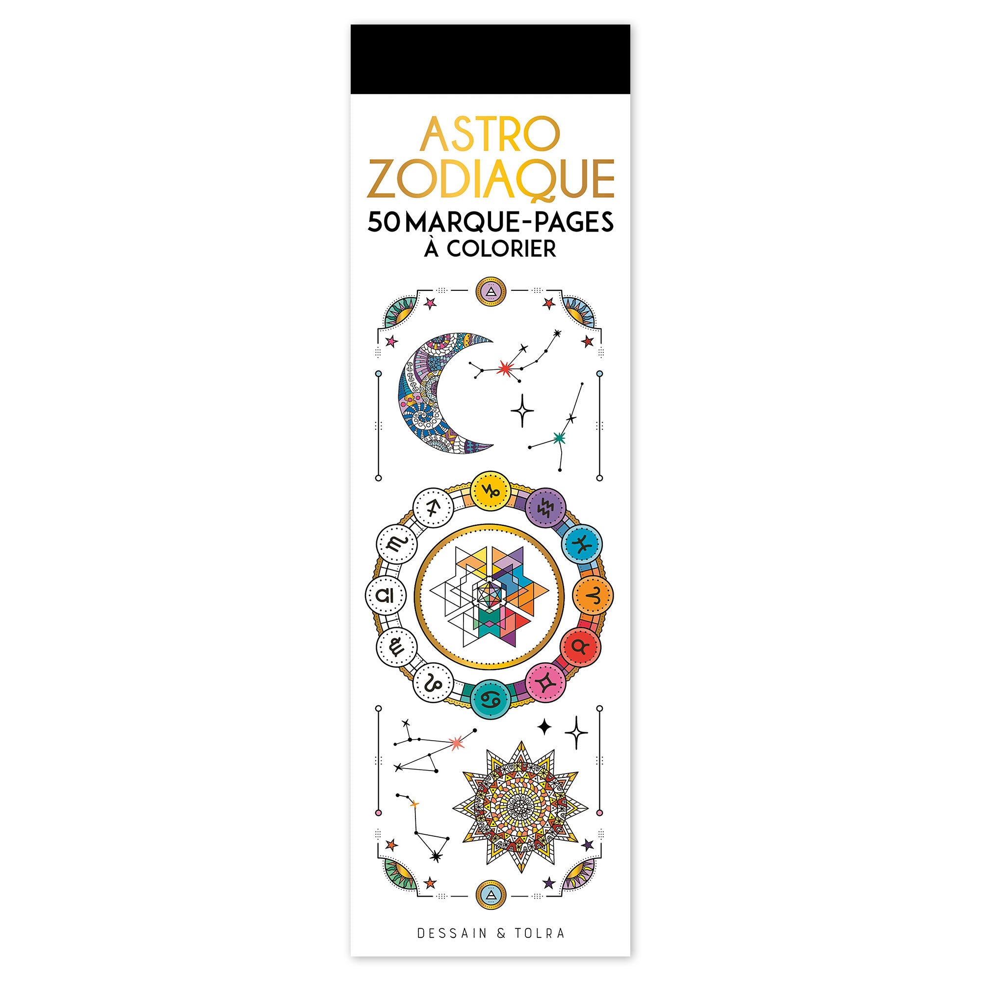 50 Color - In Astrology Bookmarks: Astro Zodiaque French Edition