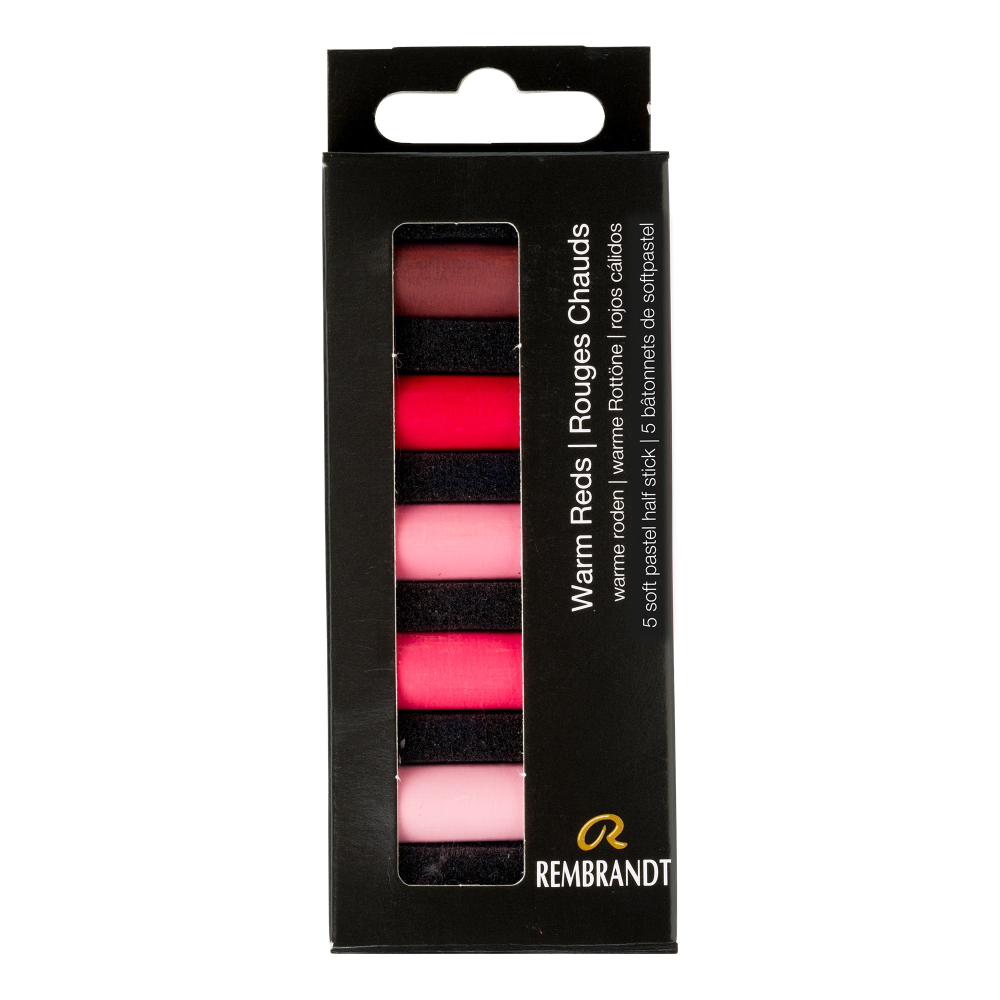5-Pack Half Stick Soft Pastels in Stunning Warm Red