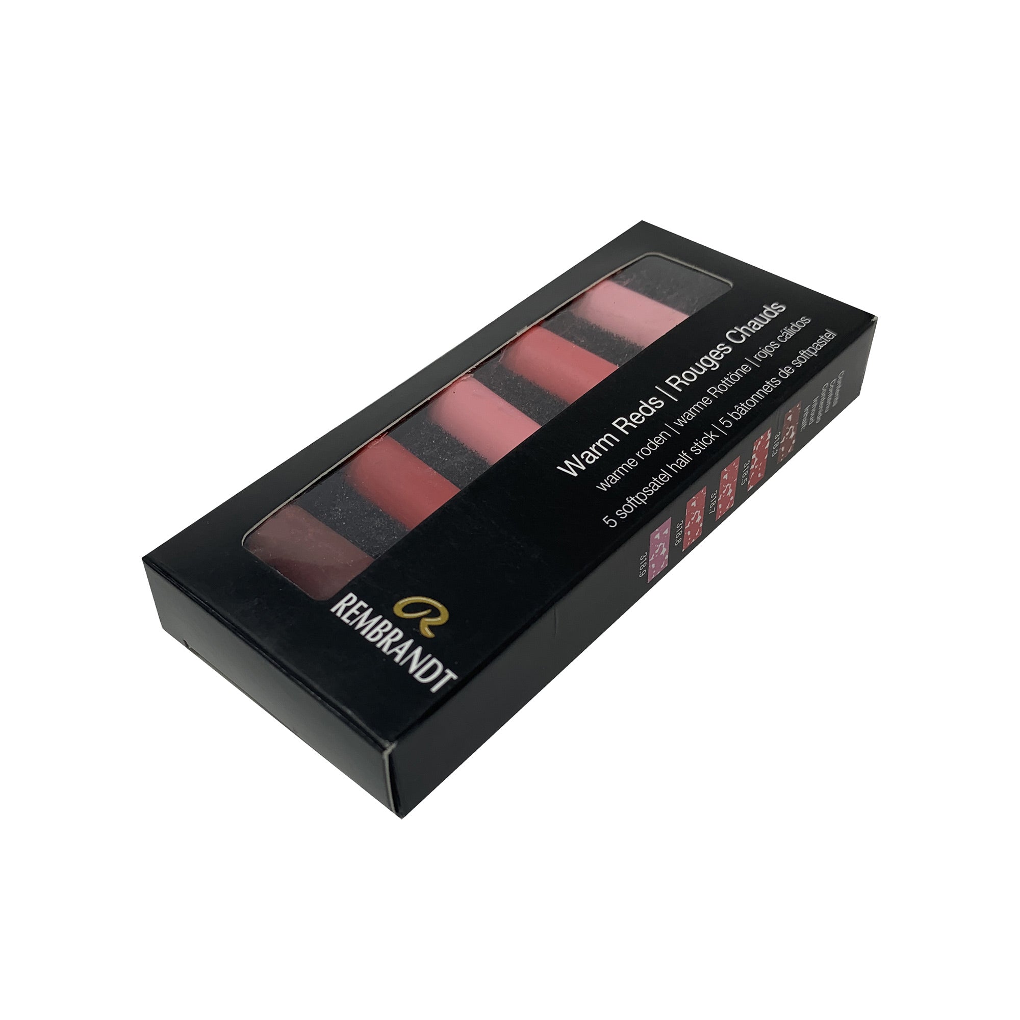 5-Pack Half Stick Soft Pastels in Stunning Warm Red