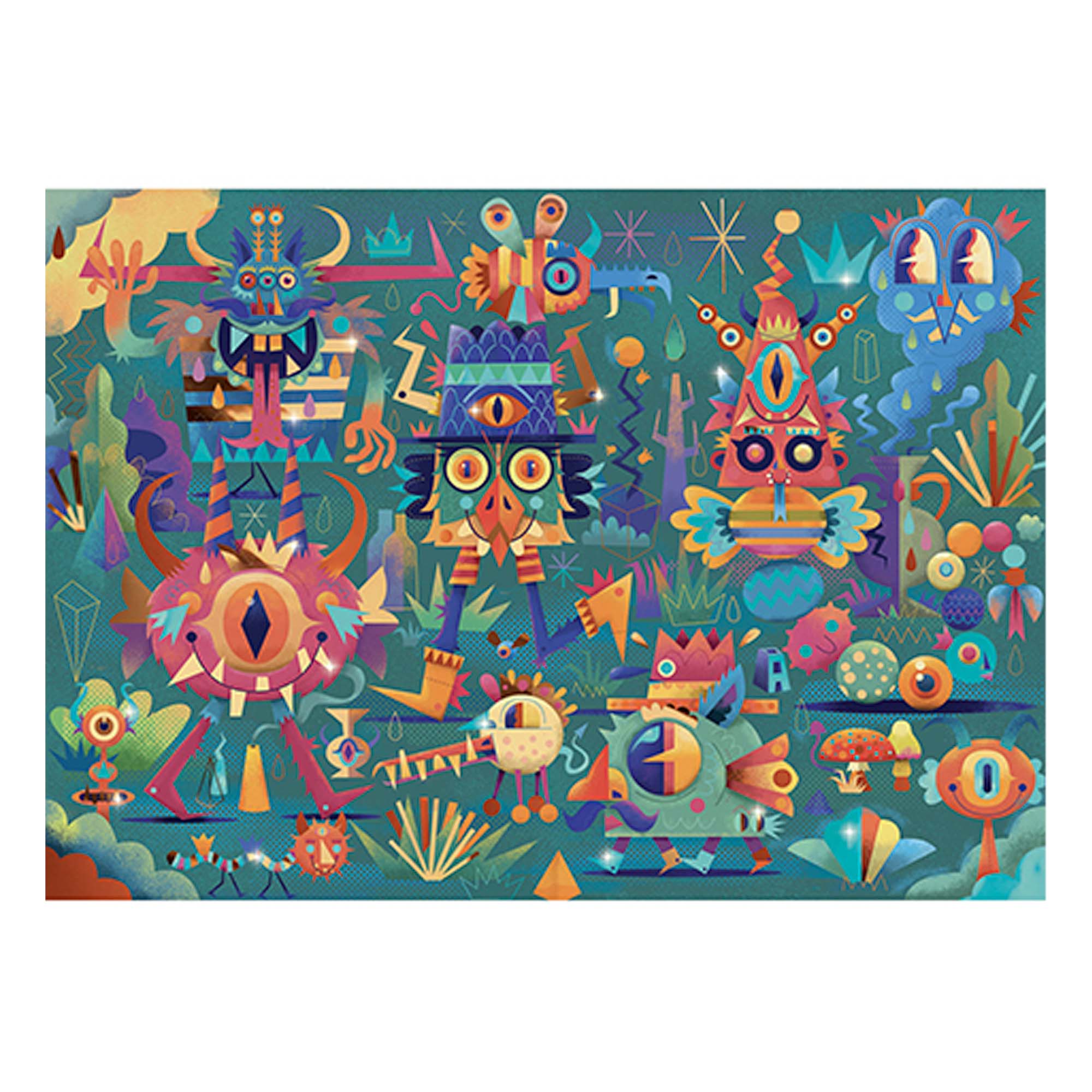 50-Piece Twisty Wizzy Monster Party Puzzle - Unleash the Fun!