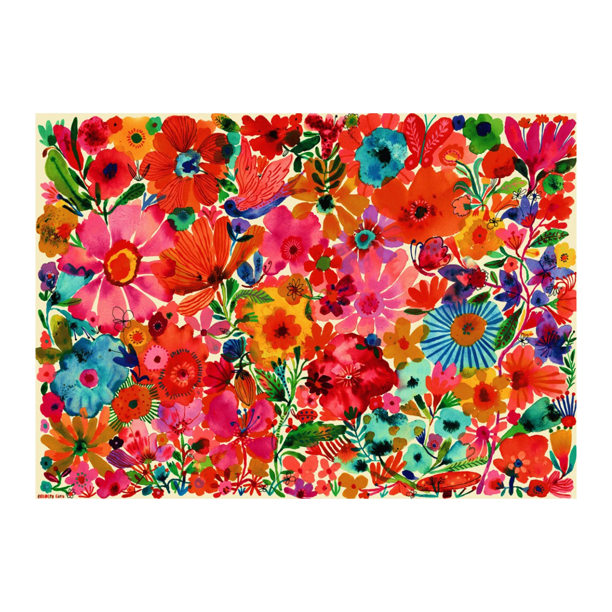 1,000-Piece 'Blossoming Beauties' Puzzle - A Captivating Challenge!