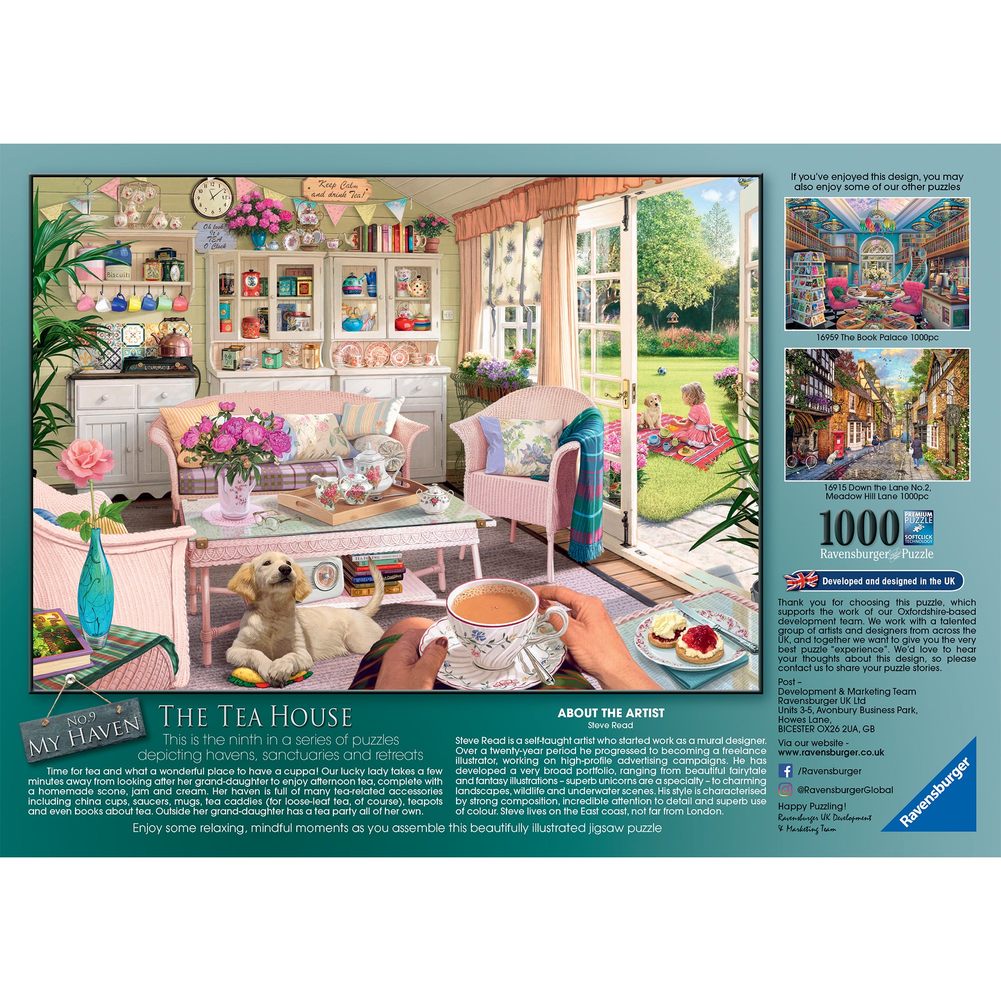 Ravensburger 1,000-Piece 'The Tea Shed' Puzzle - A Captivating Challenge!