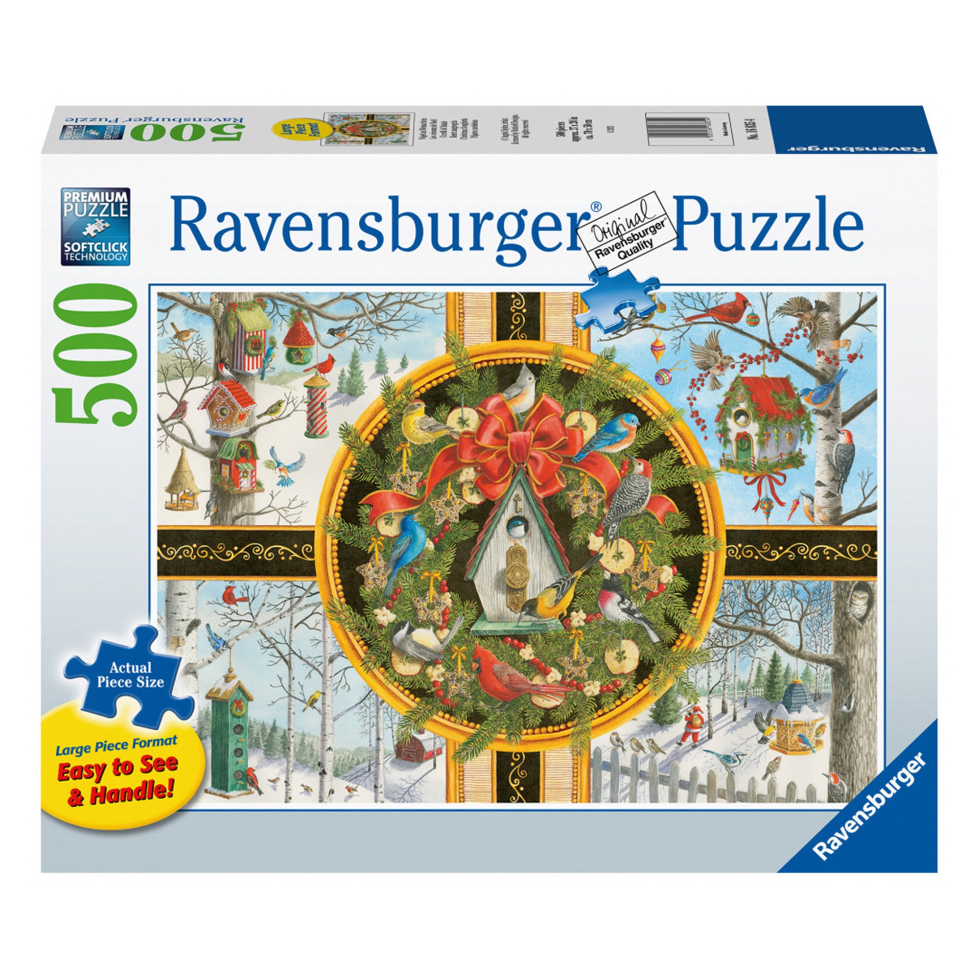Enchanting 500-Piece Christmas Songbirds Puzzle