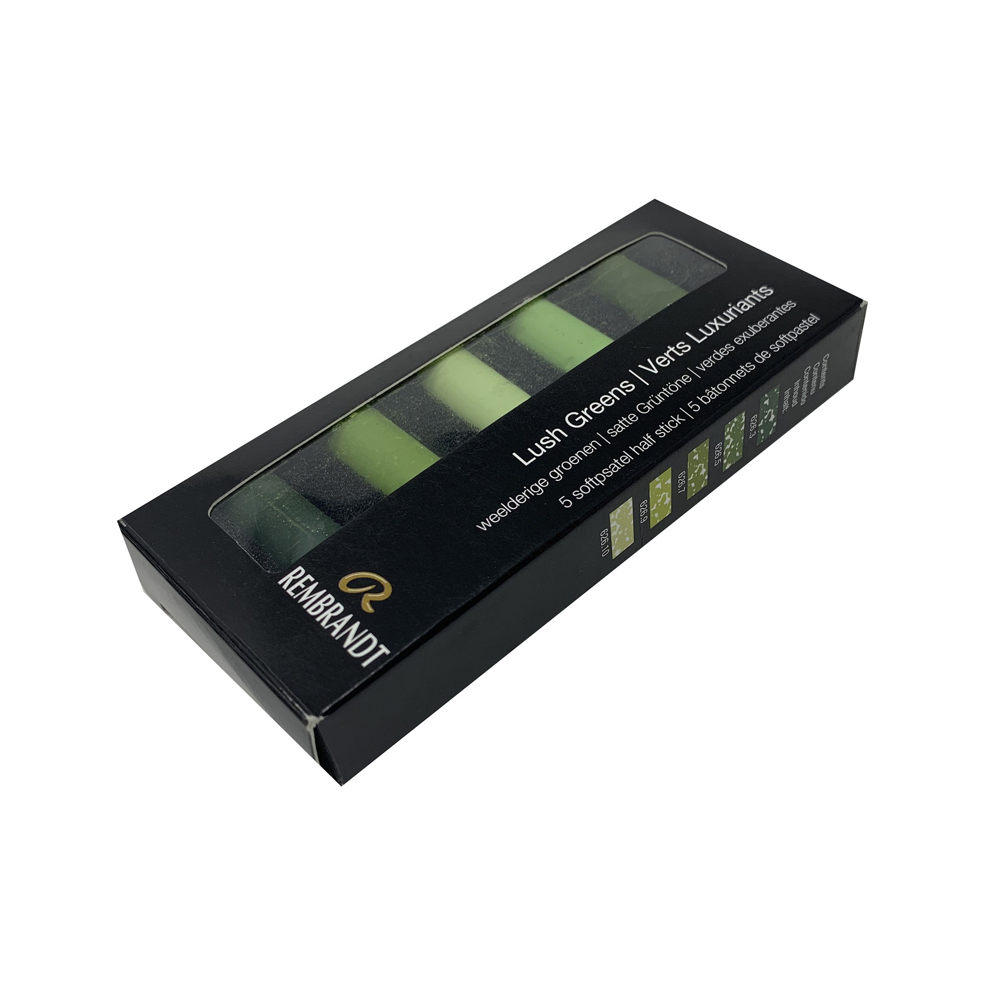 Enchanting 5-Pack Lush Green Half Stick Soft Pastels