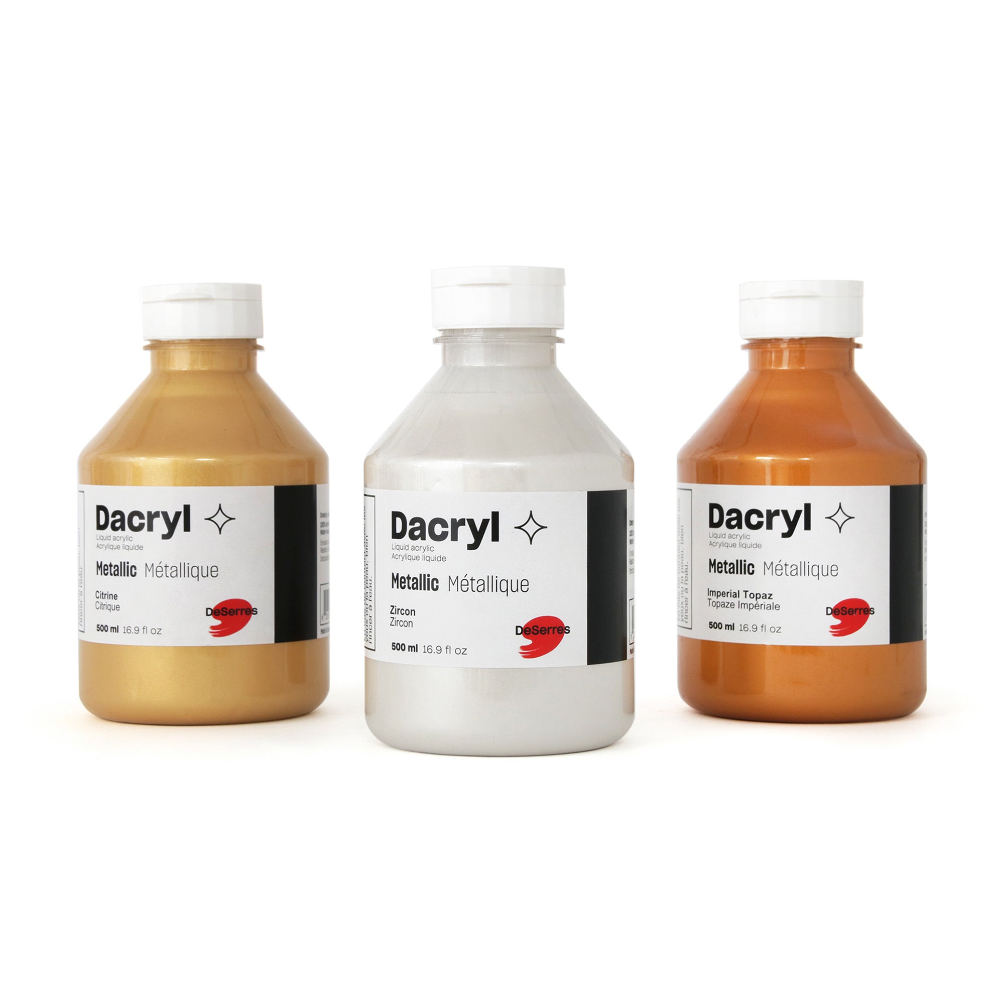 Pierre De Lune Dacryl Metallic Acrylic: 500 ml Low Viscosity Paint - A Captivating Choice!