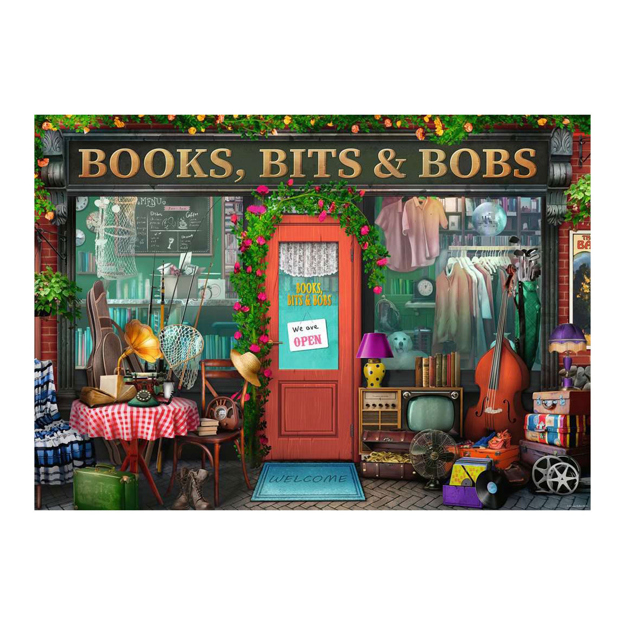 Enchanting 1,000-Piece 'Books, Bits & Bobs' Puzzle