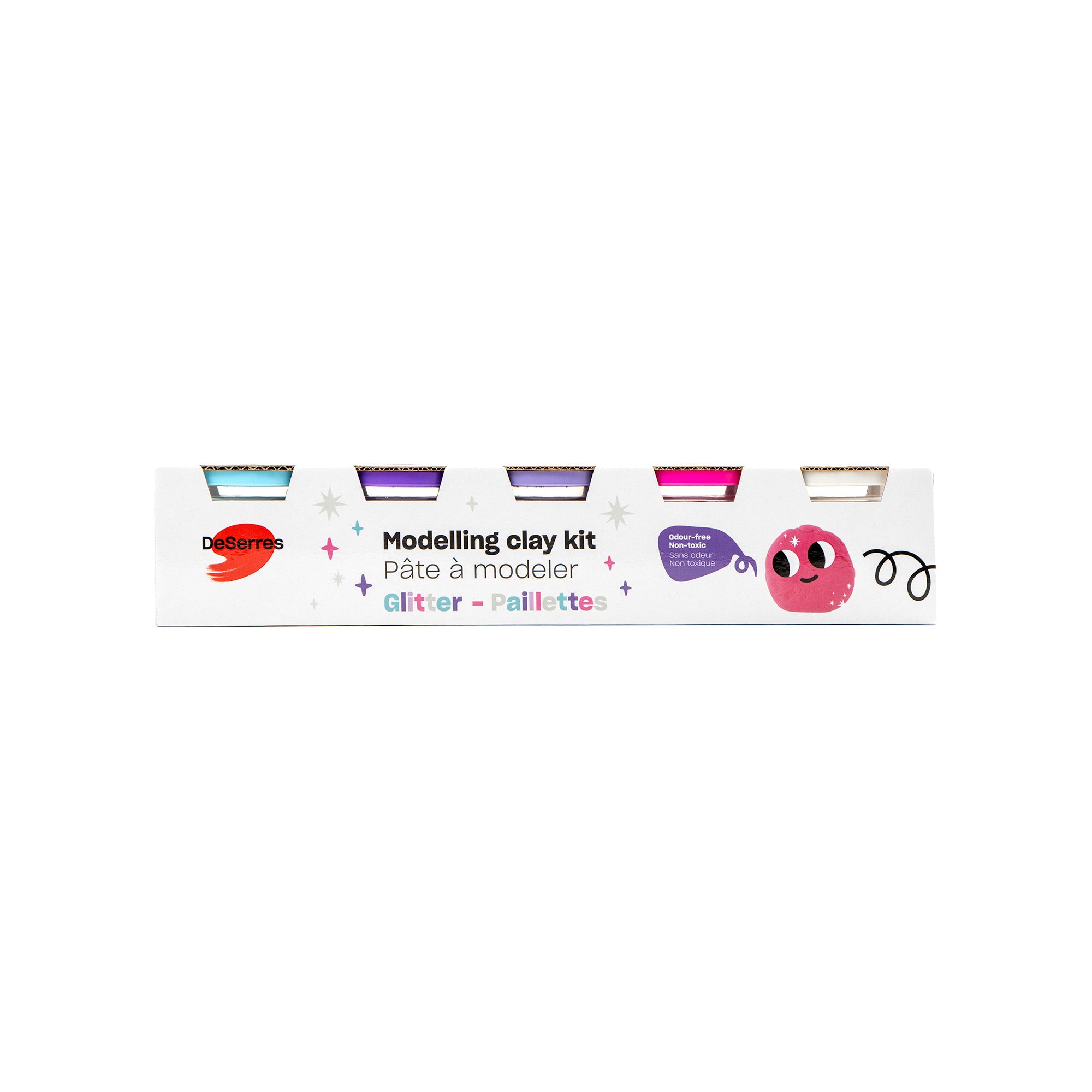 Sparkling 5 - Colour Glitter Modelling Clay Kit