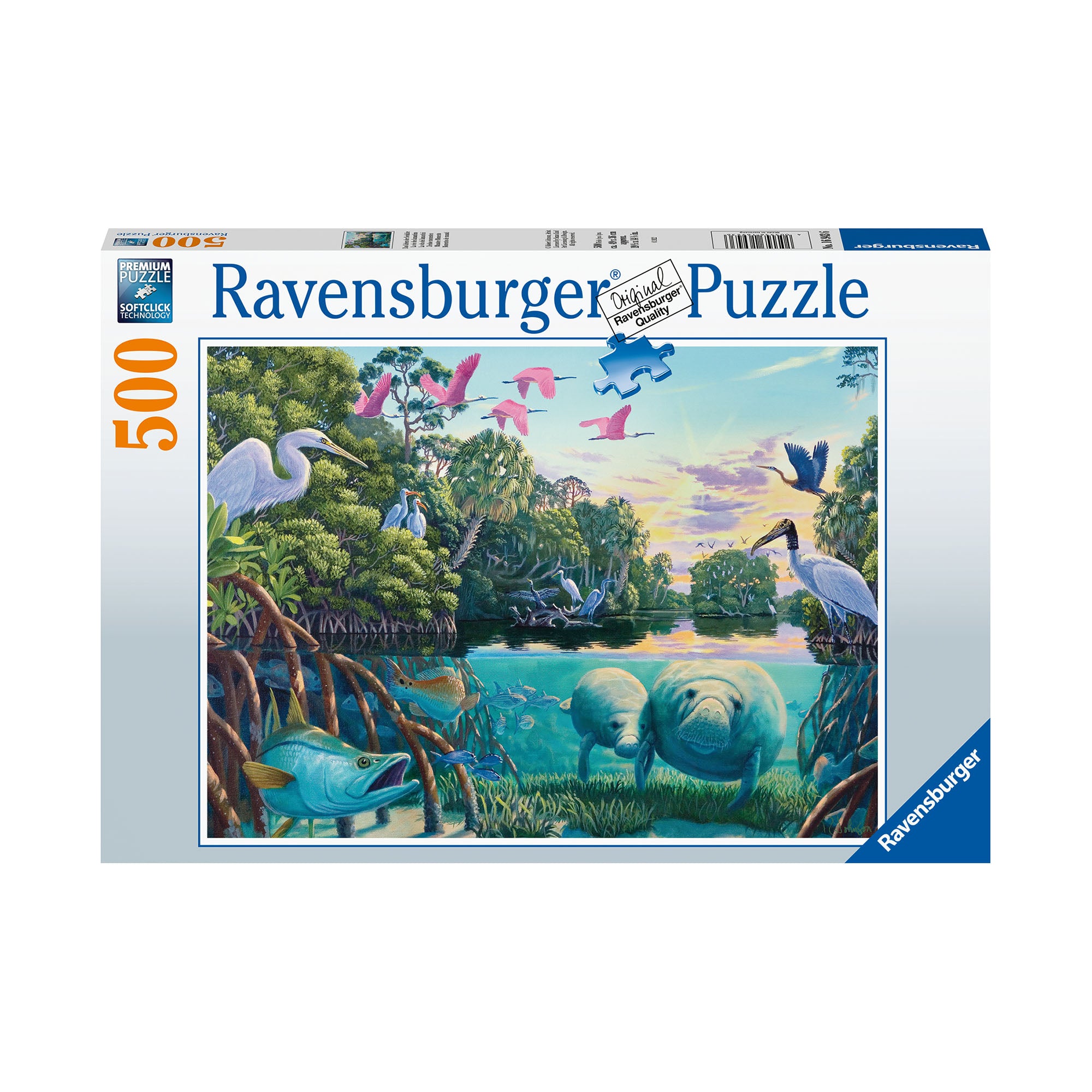 500-Piece Manatee Moments Puzzle - Relax and Have Fun!