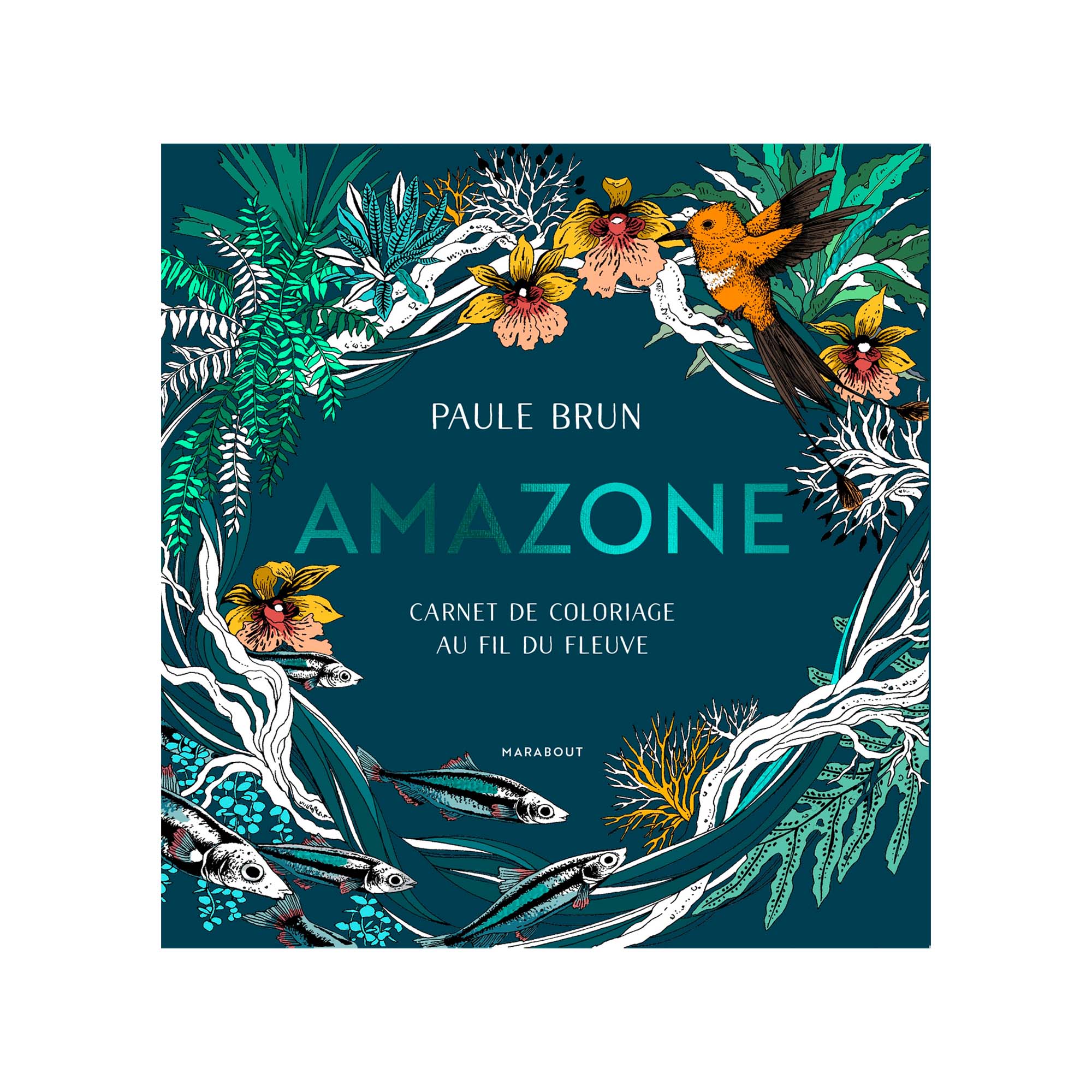 Amazon River Coloring Book: French Edition - Dive into the Exotic!