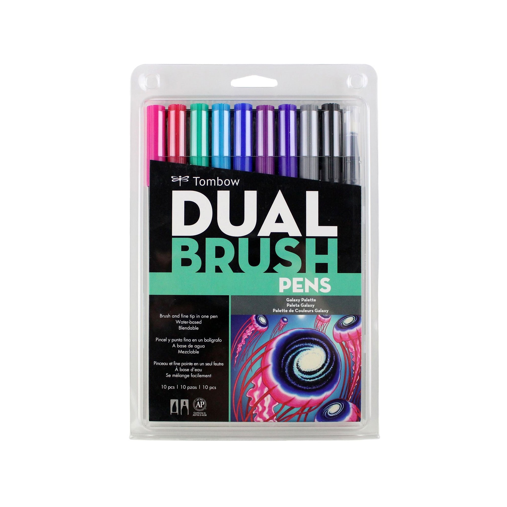 Get Your 10-Pack of Stunning Galaxy Dual Brush Pens Now!