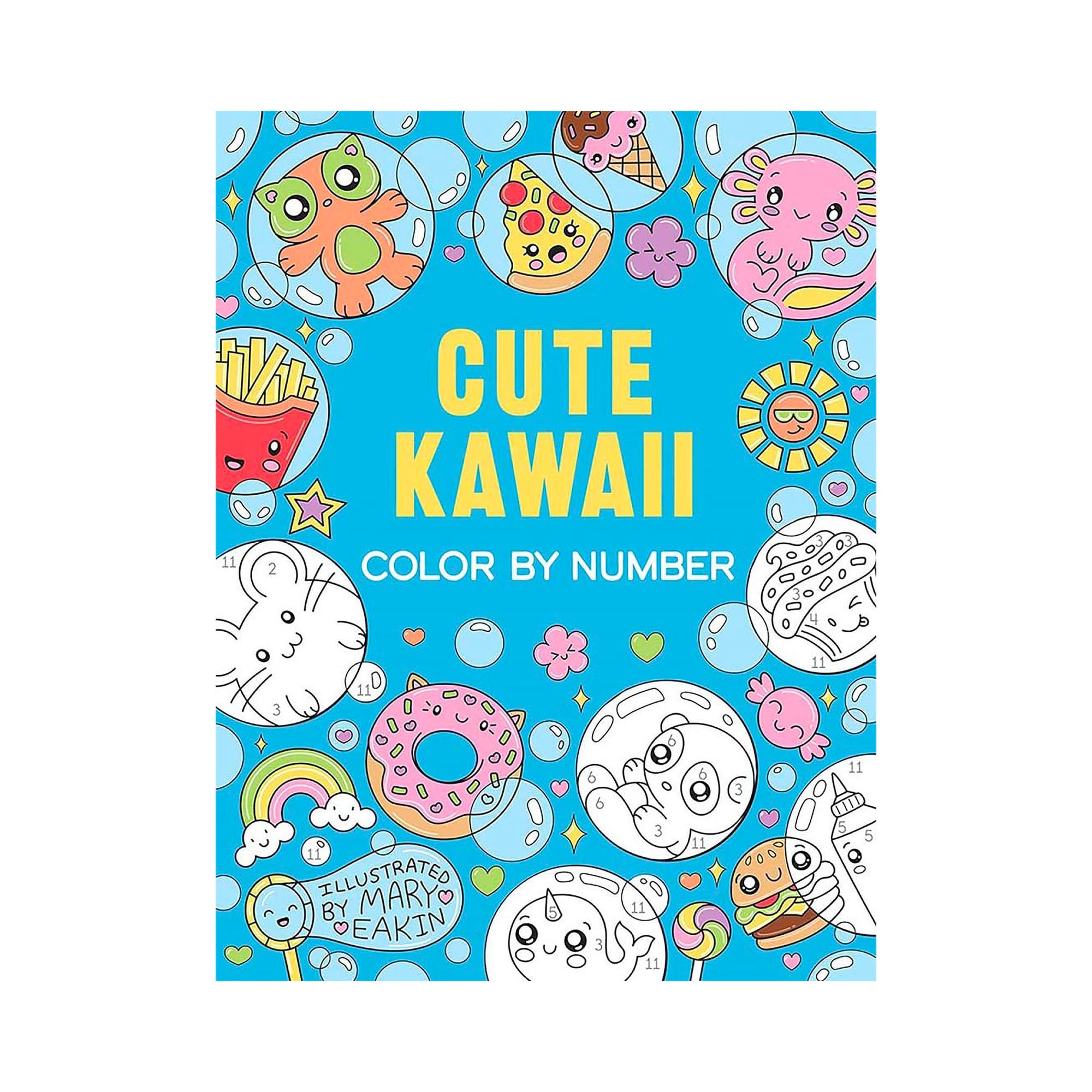 Adorable Kawaii Color by Number Book - Endless Fun for Kids!