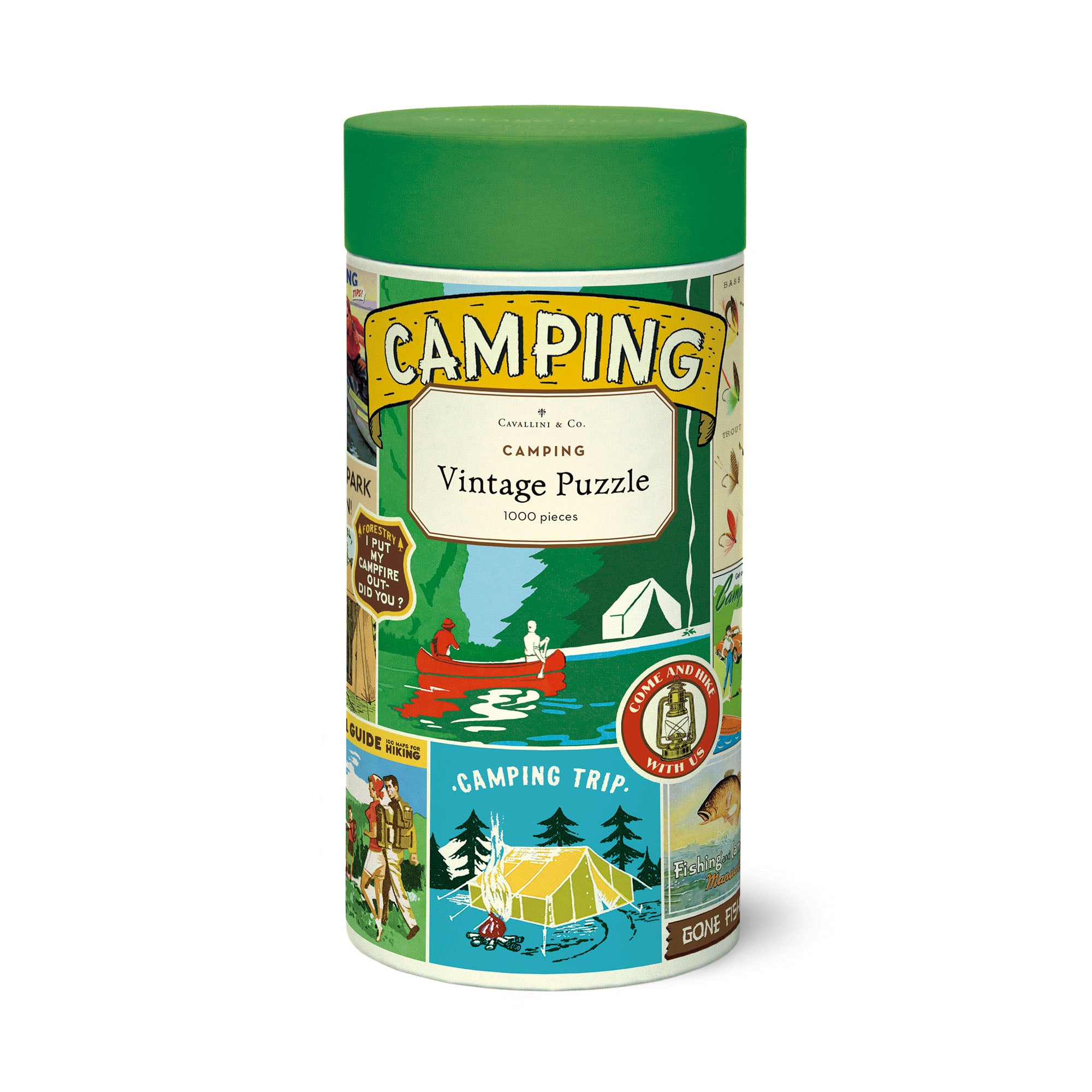 1,000-Piece Vintage Camping Puzzle - An Enchanting Adventure in Every Piece!