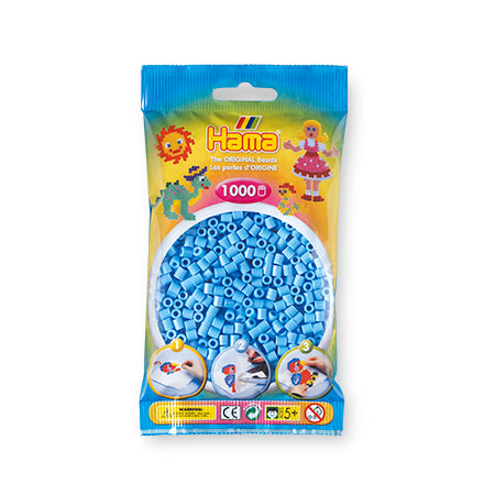 1,000-Piece Hama Midi Beads in Stunning Pastel Blue