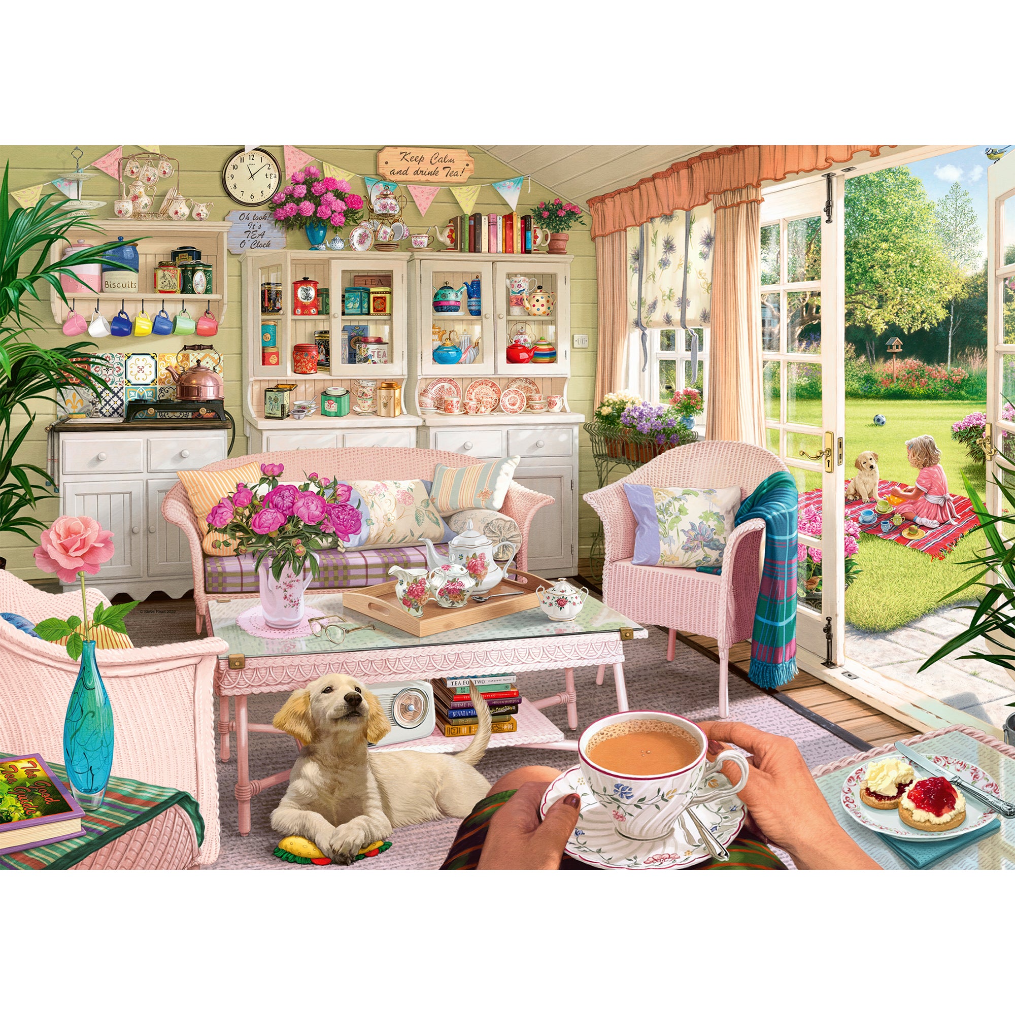 Ravensburger 1,000-Piece 'The Tea Shed' Puzzle - A Captivating Challenge!