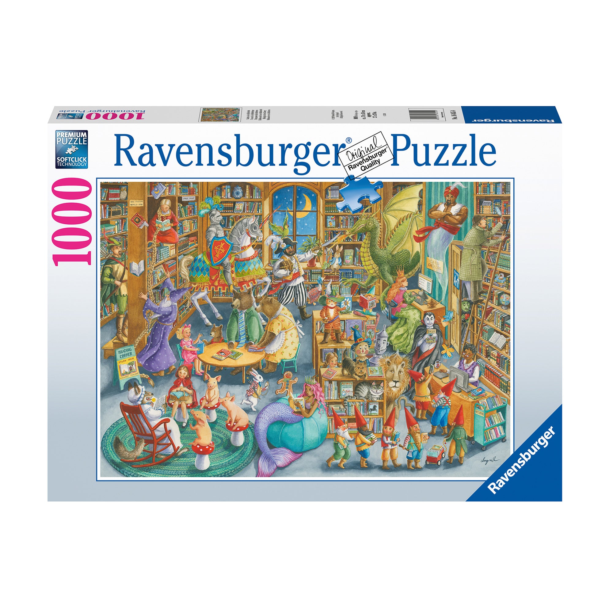 Enchanting 1,000-Piece Puzzle: Midnight at the Library