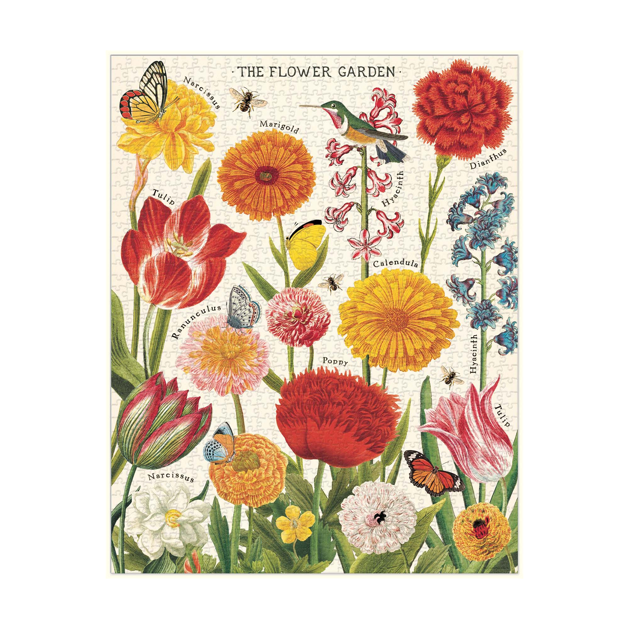 Enchanting 1000-Piece Vintage Flower Garden Puzzle