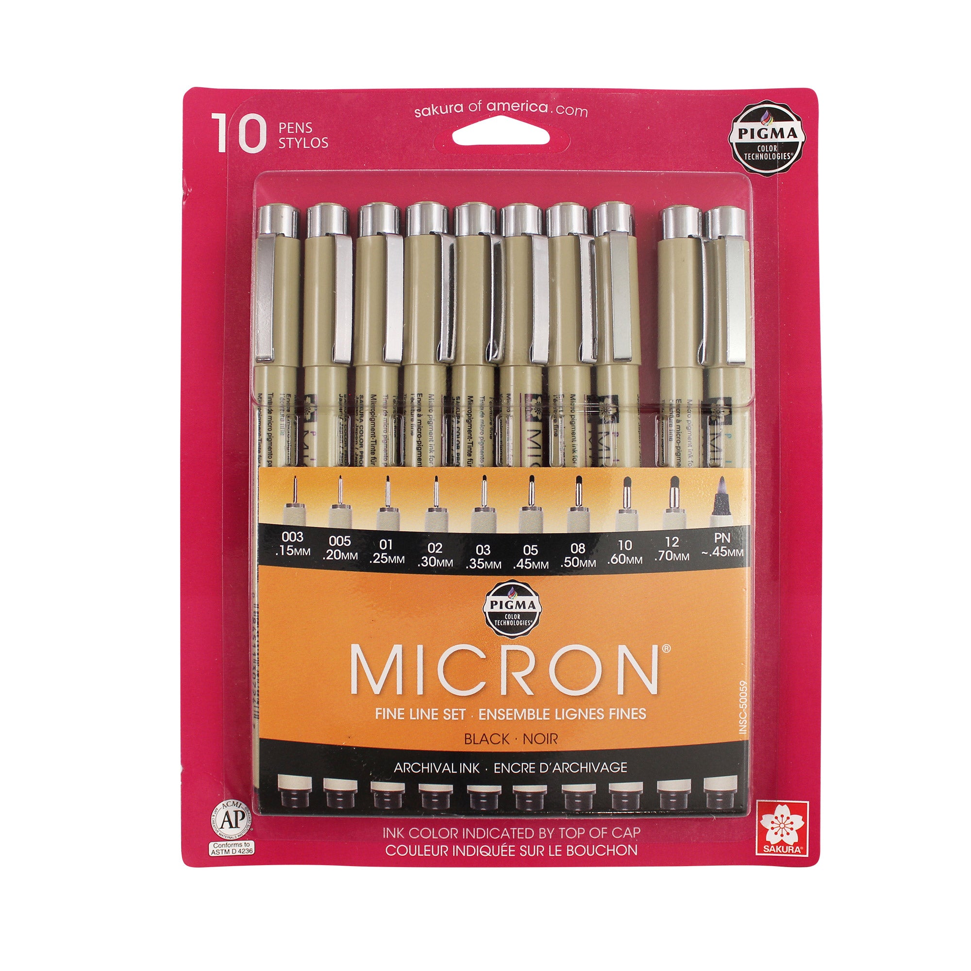 10-Pack Pigma Micron Pens - Black Assorted - Unleash Your Creativity!