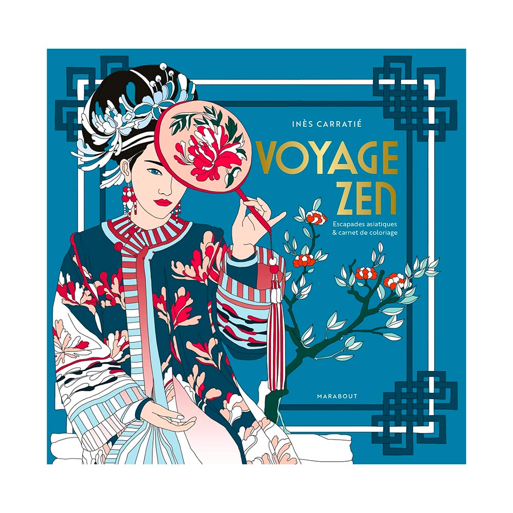 Zen Travel Coloring Book: French Edition - Embark on a Serene Asian Adventure!