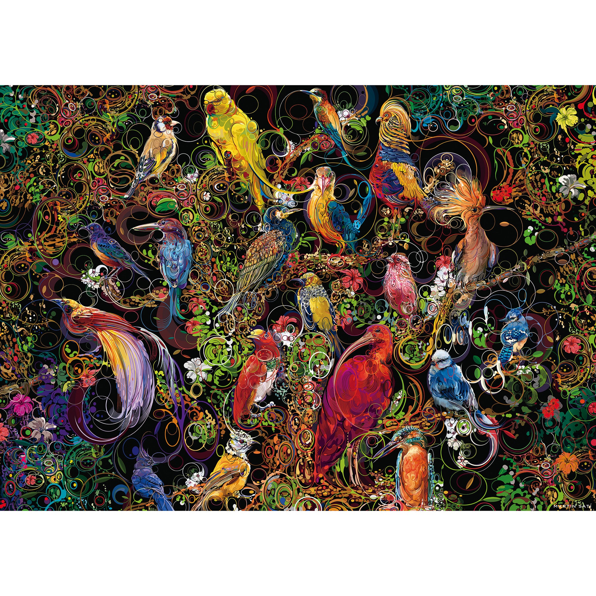 Enchanting 1,000-Piece Birds of Art Puzzle