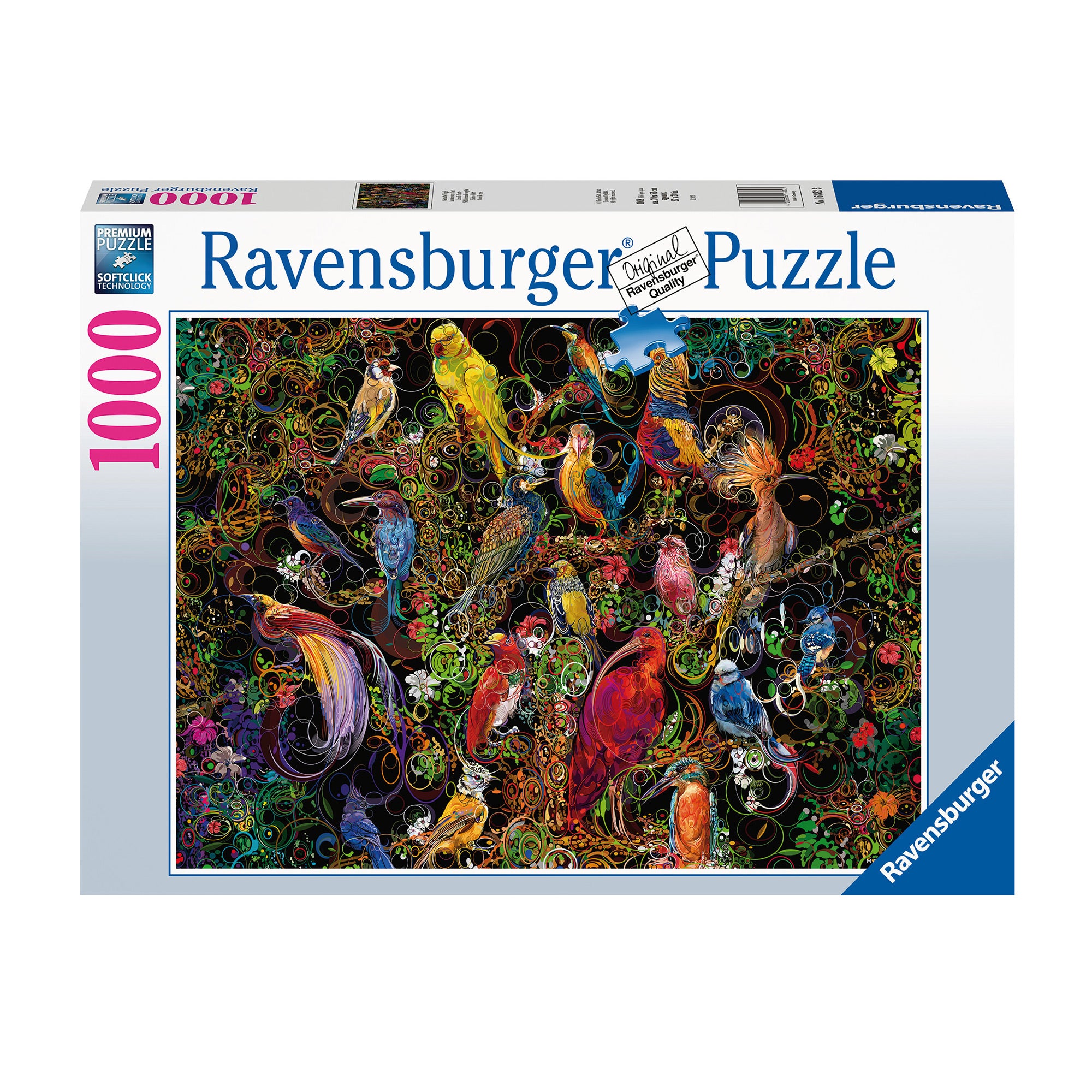 Enchanting 1,000-Piece Birds of Art Puzzle