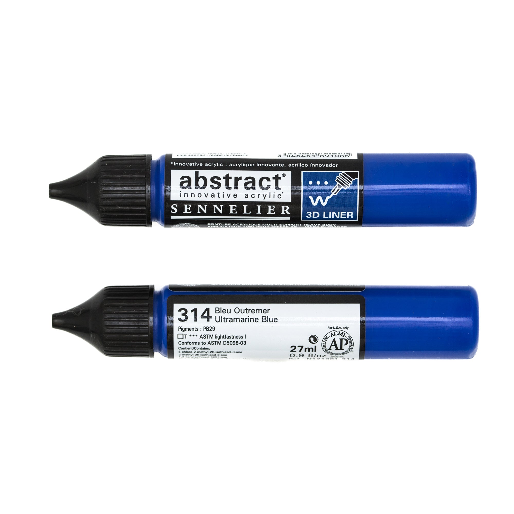 Gorgeous Abstract Liner Acrylic Marker in Stunning Bright Yellow Green
