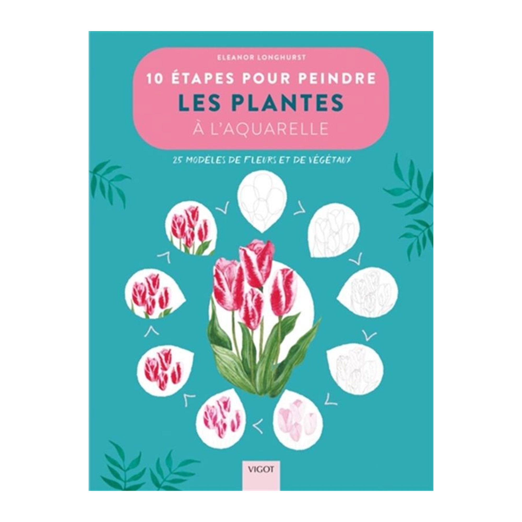10 Plant Drawing Tapes - French Edition
