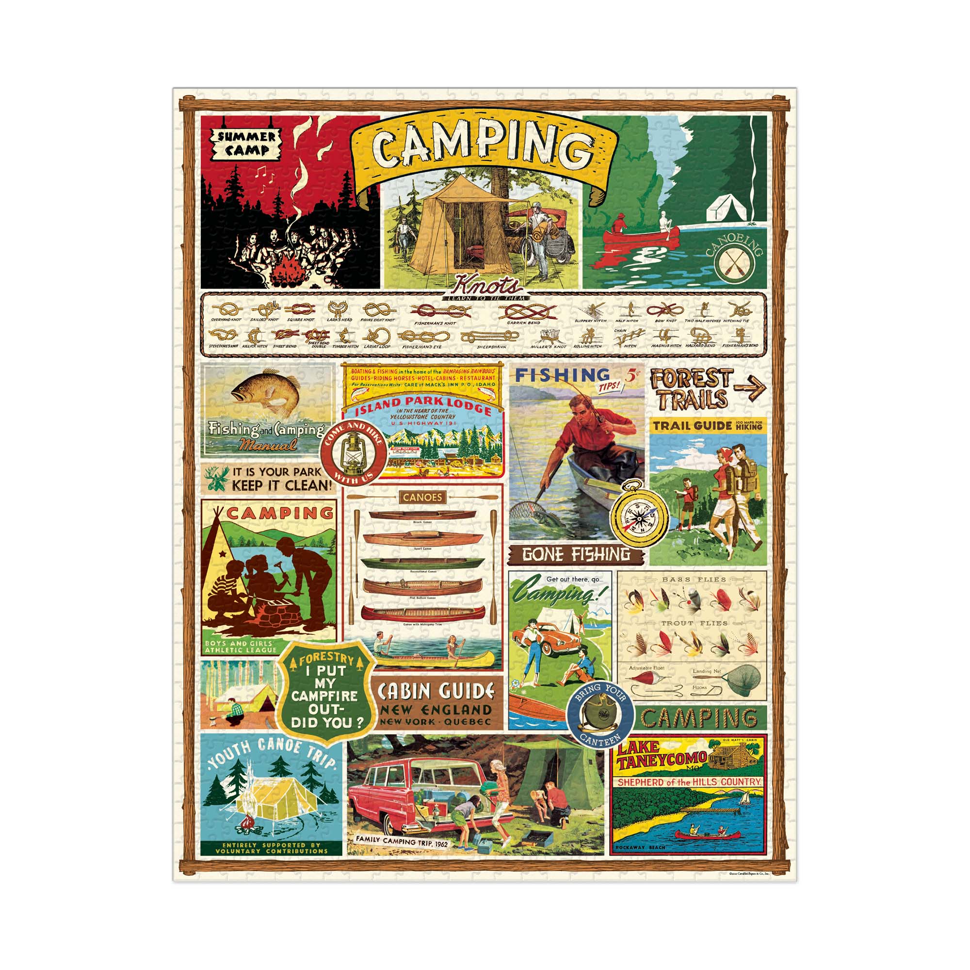 1,000-Piece Vintage Camping Puzzle - An Enchanting Adventure in Every Piece!
