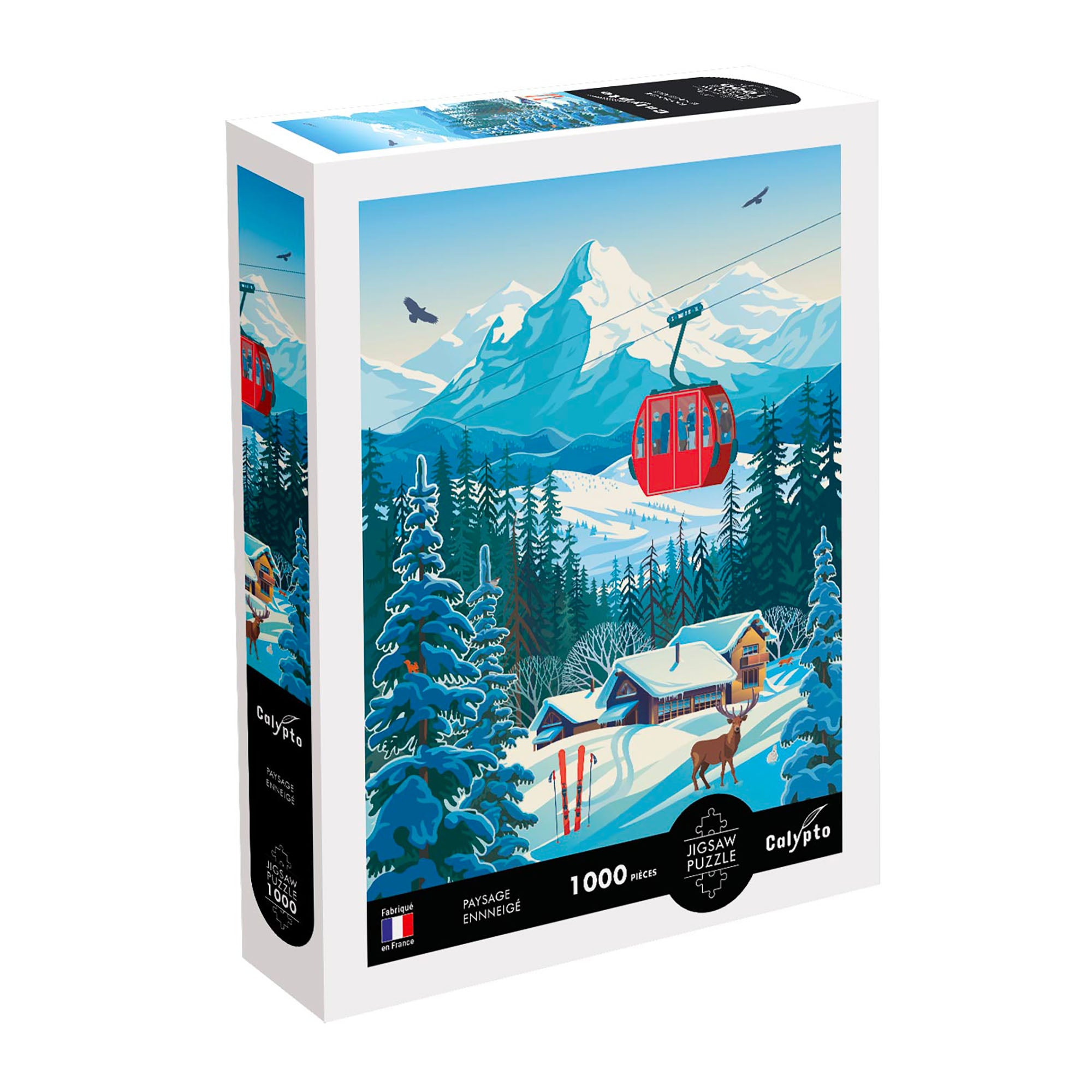 Enchanting 1,000-Piece Mountain Village Puzzle